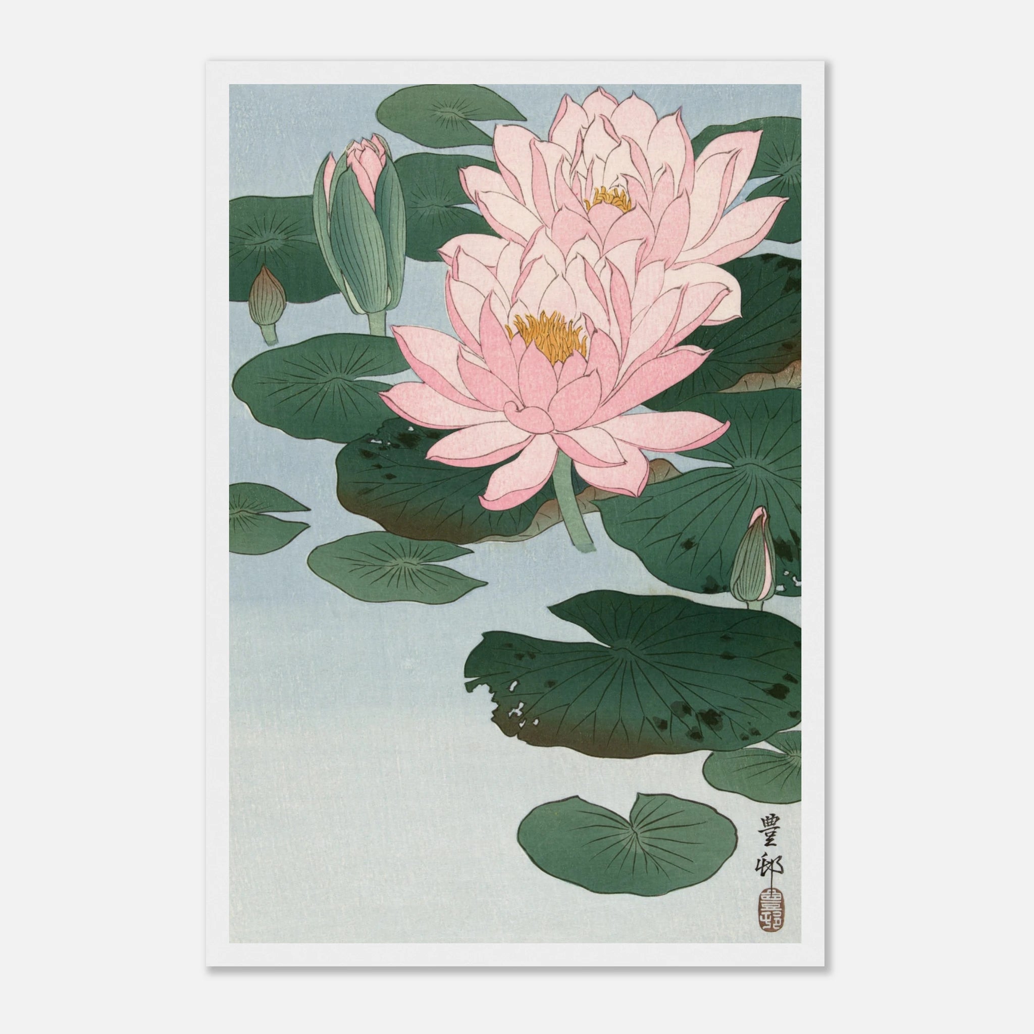 Water Lilies (睡蓮) - Art Print Detail 19