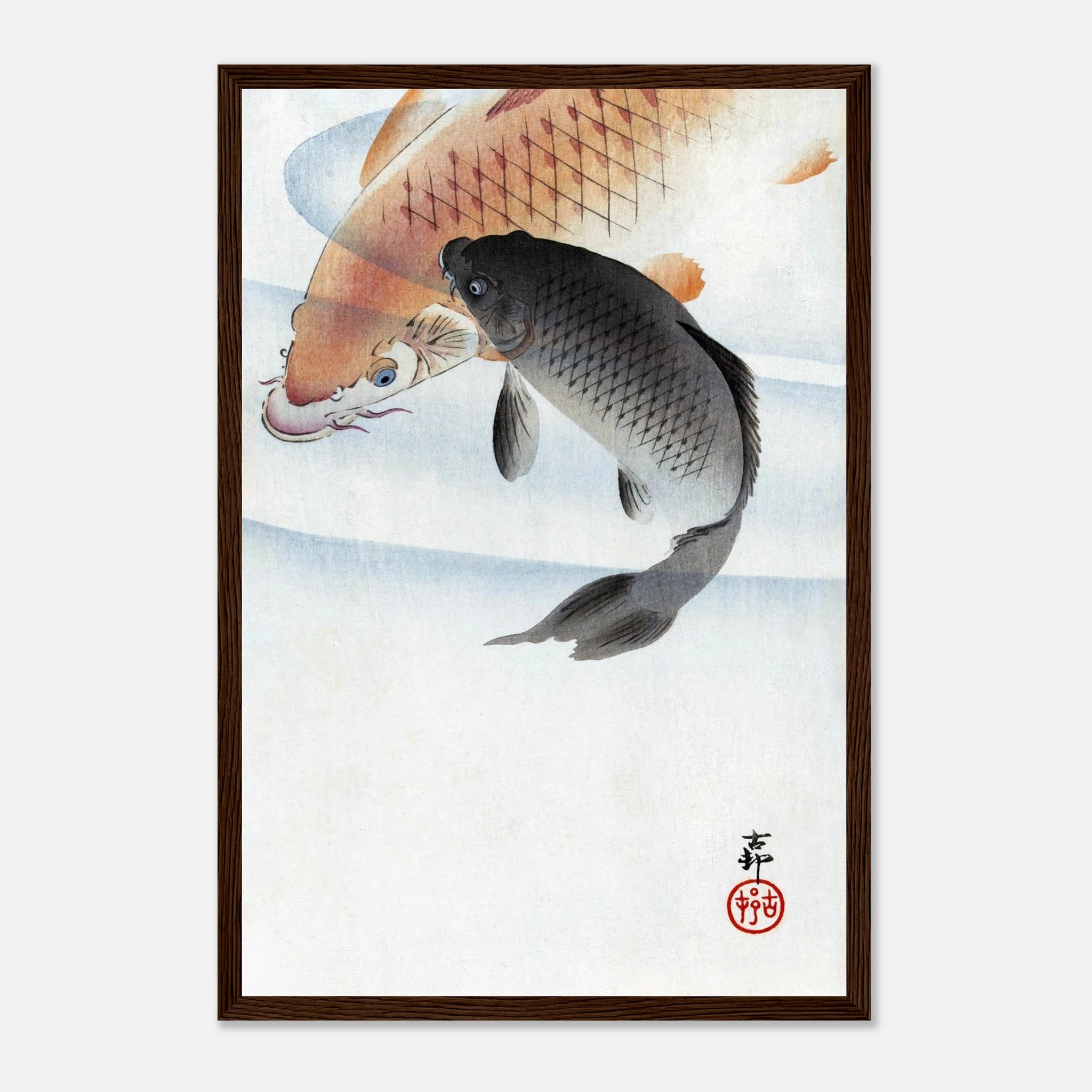Two Koi Carps - Art Print Detail 5