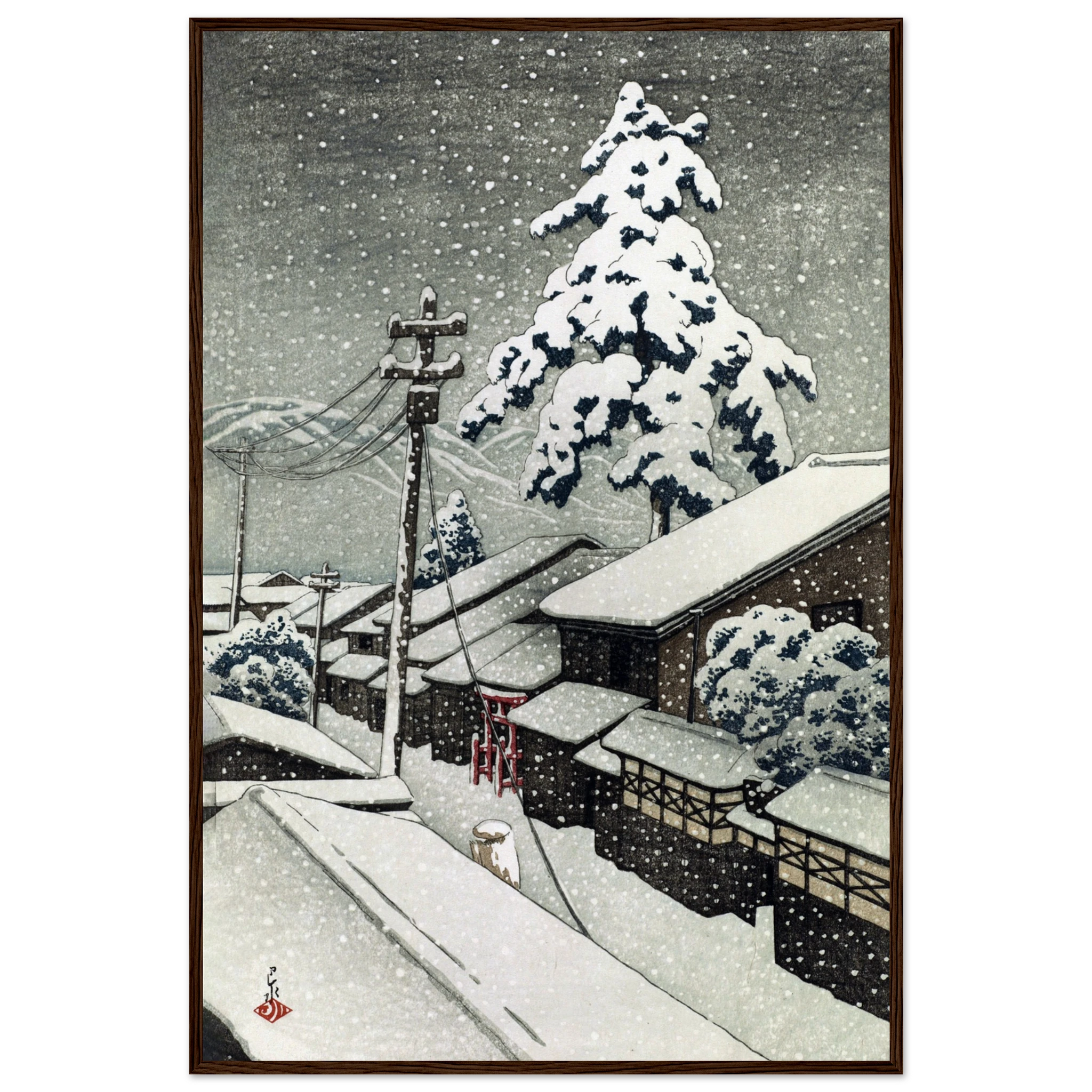Miyazu in Tango Province - Art Print Detail 13