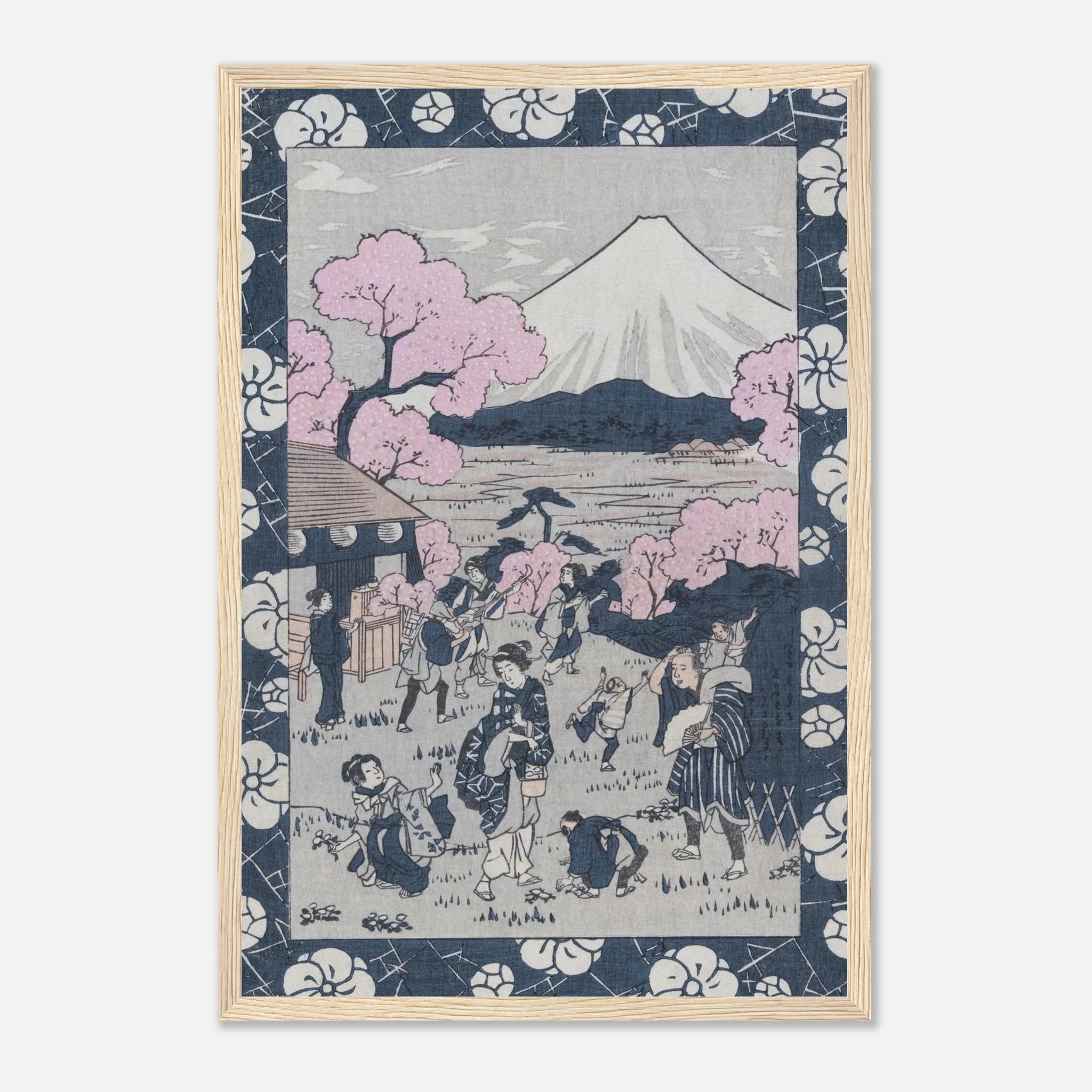 Tea House Near Mount Fuji - Art Print Detail 15
