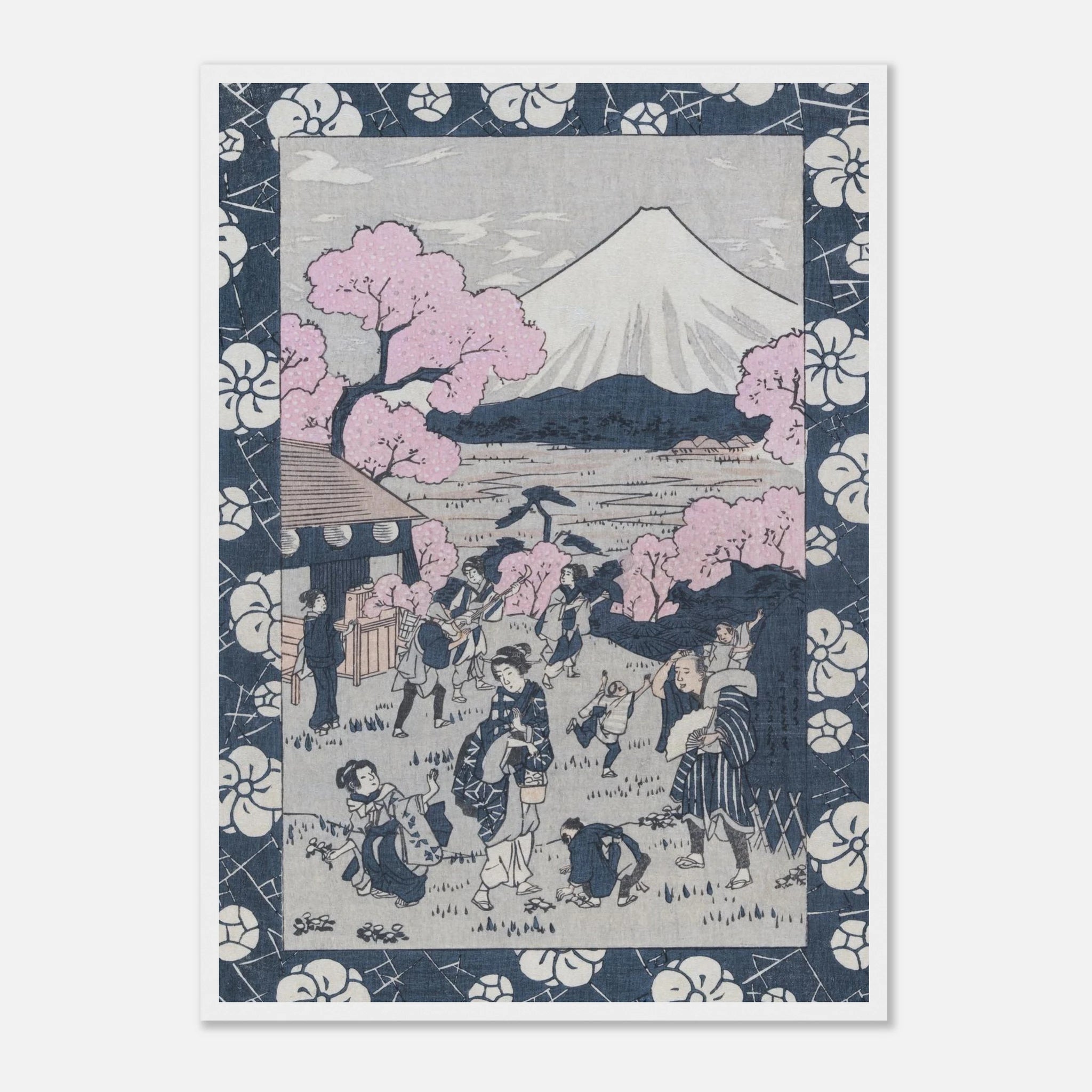 Tea House Near Mount Fuji - Art Print Detail 14