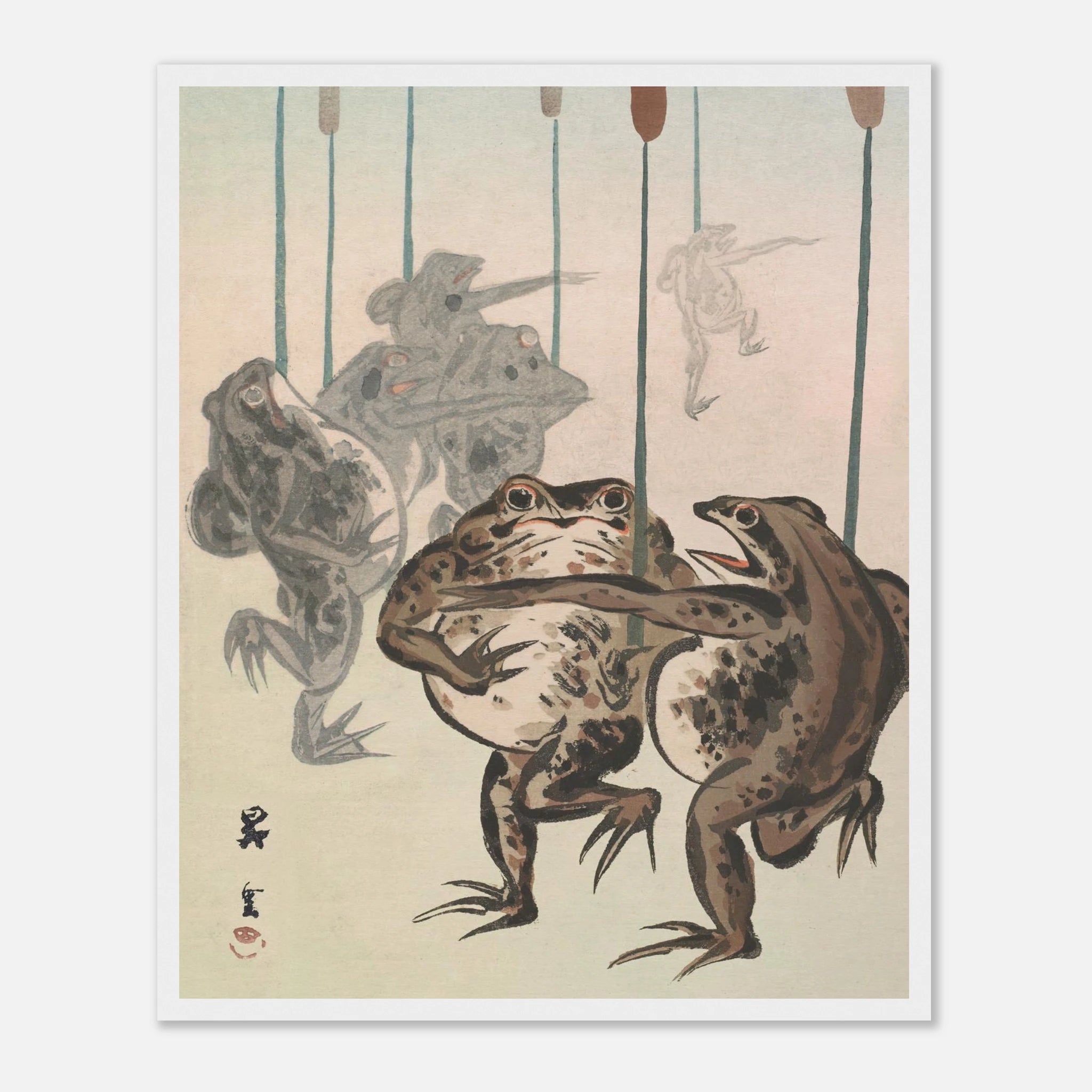 Frog Procession - Art Print Detail 18