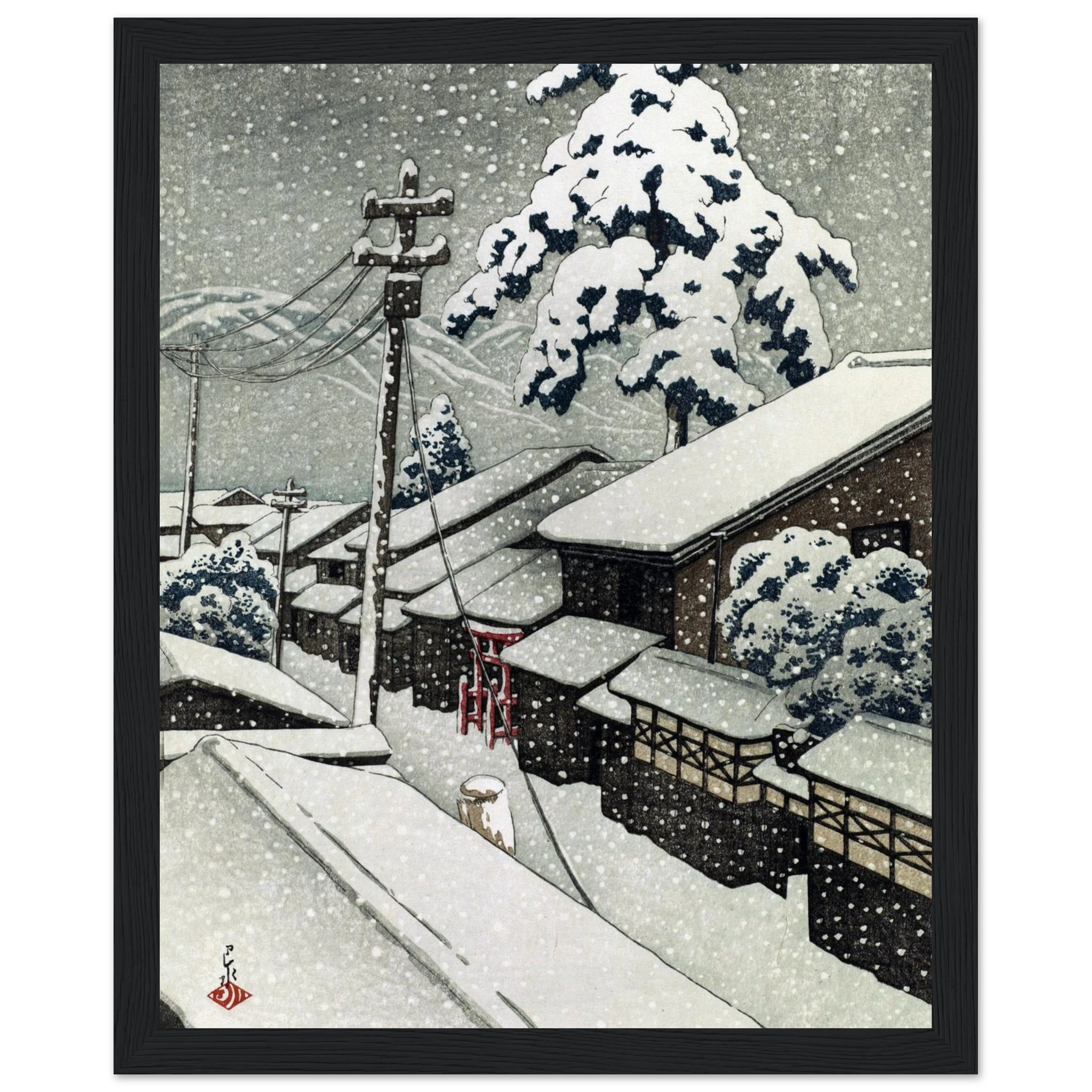 Miyazu in Tango Province - Art Print Detail 8