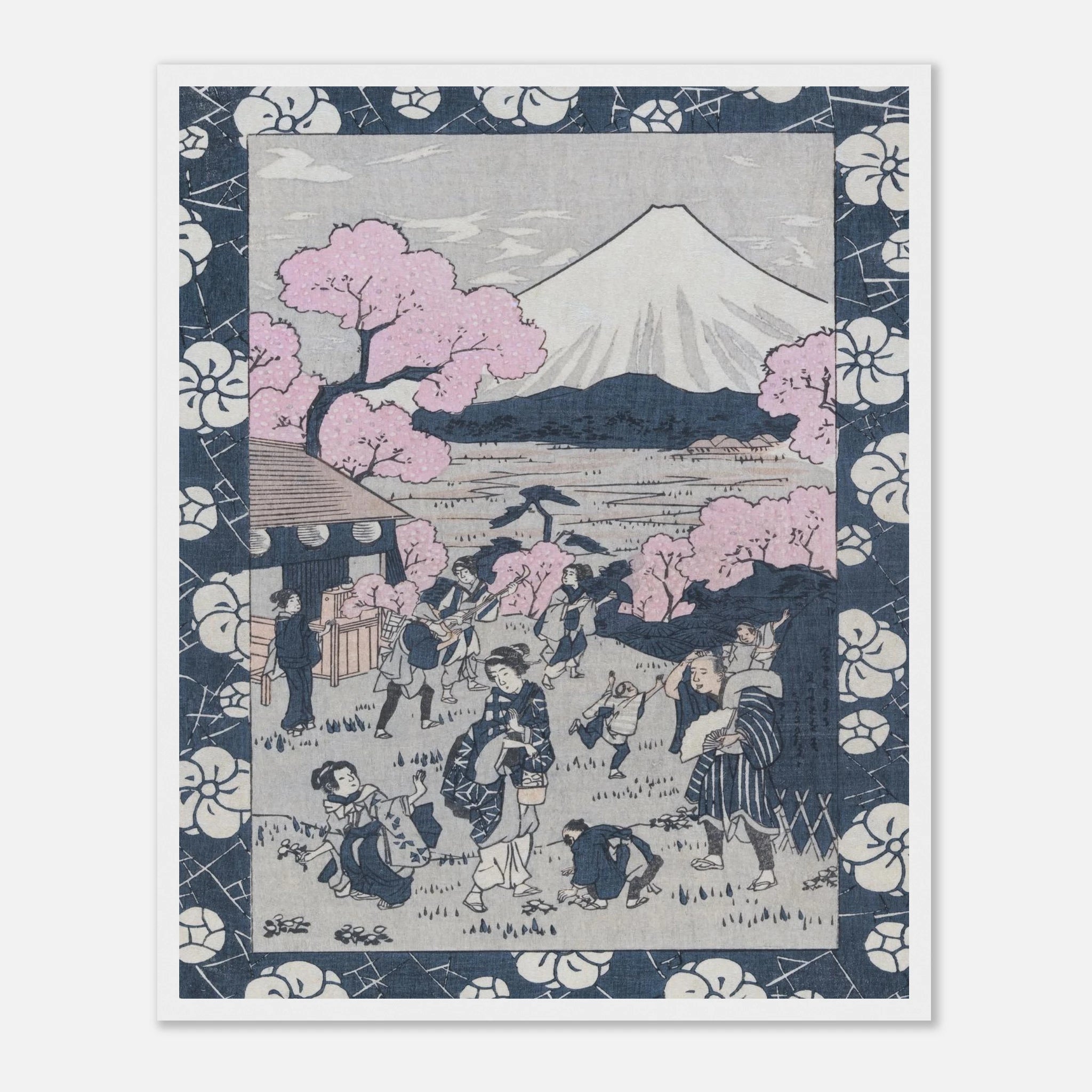 Tea House Near Mount Fuji - Art Print Detail 18