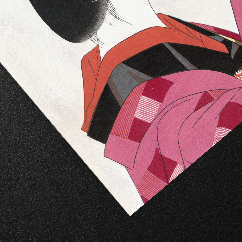 Red Collar - Art Print Detail 2