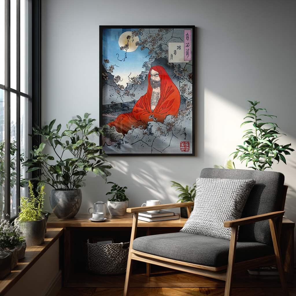 Bodhidharma (Daruma Taishi) - Art Print Detail 3