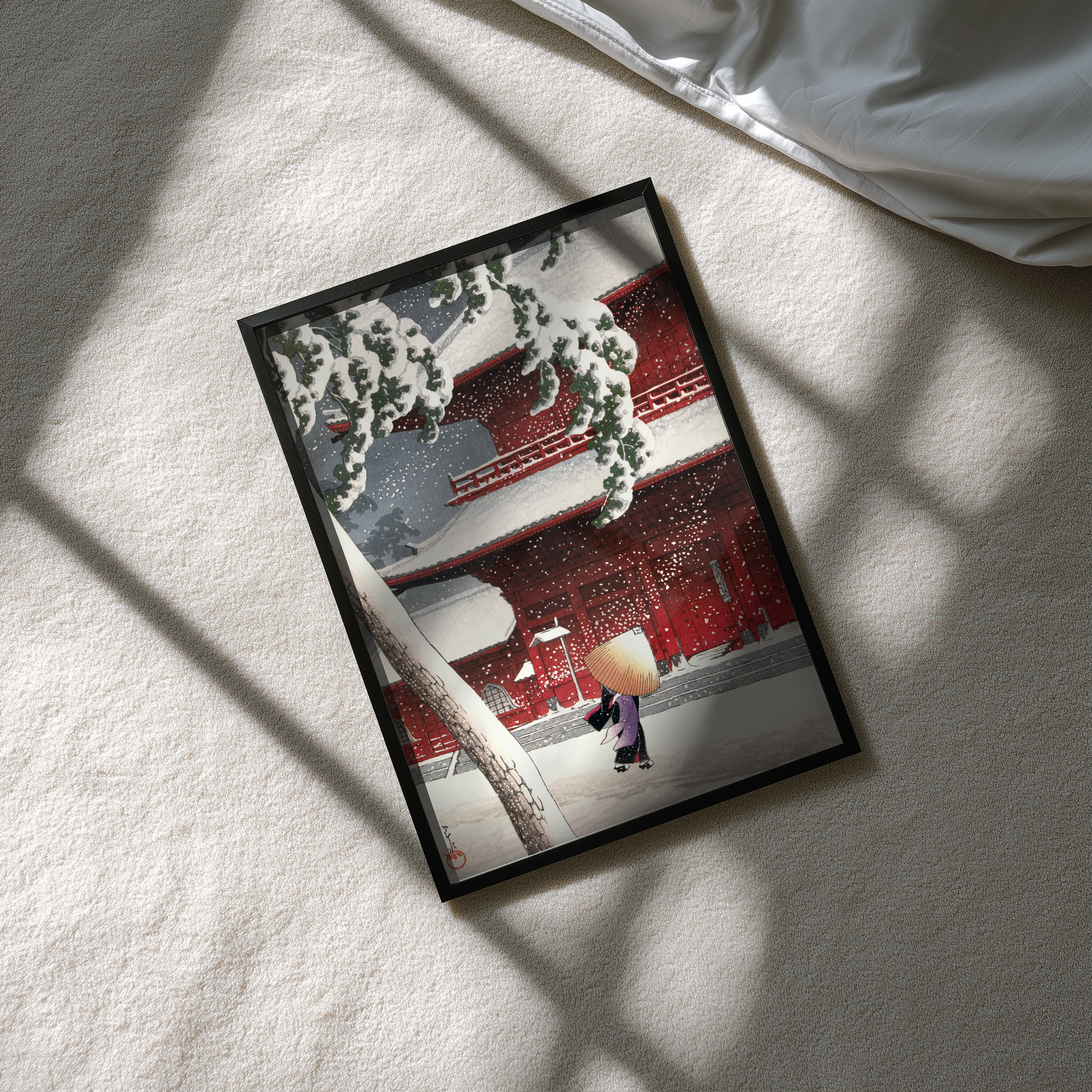 Zōjō-ji Temple in Shiba - Art Print Detail 4