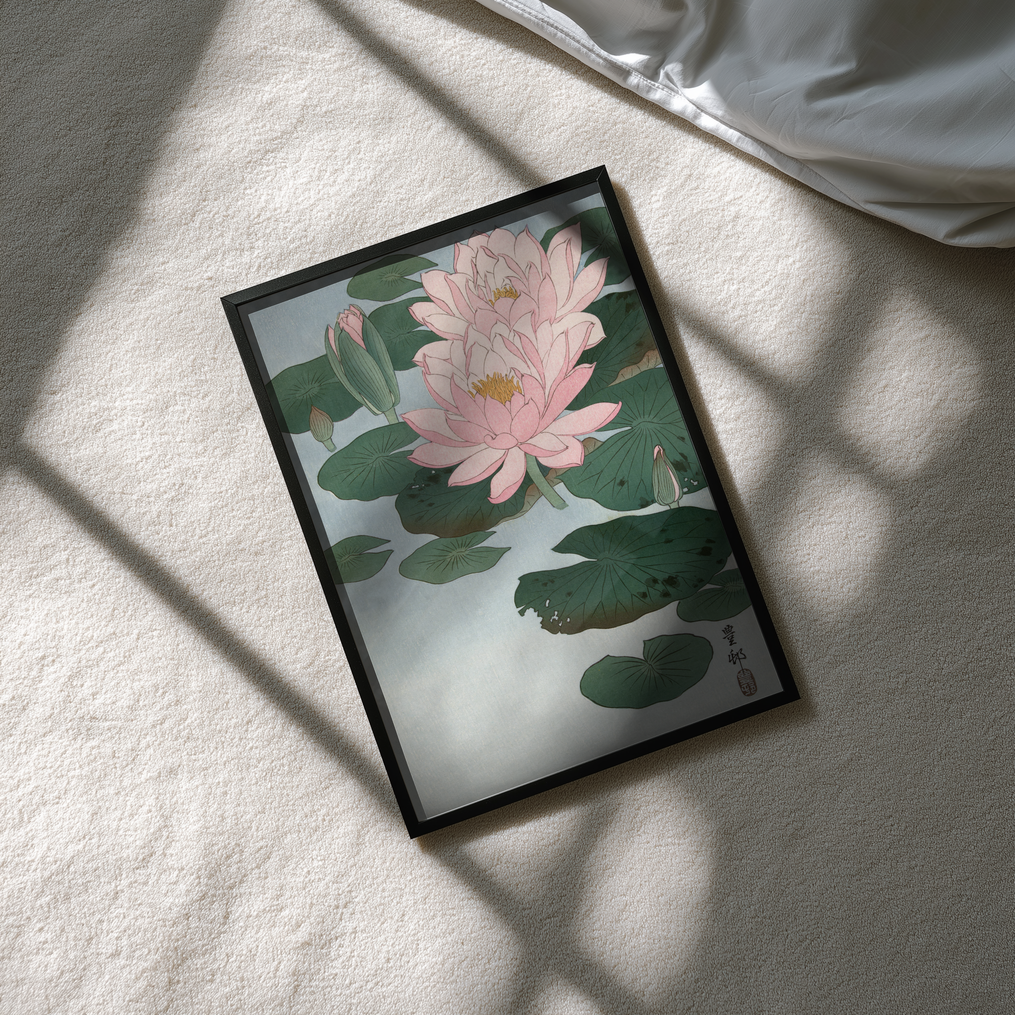 Water Lilies (睡蓮) - Art Print Detail 4