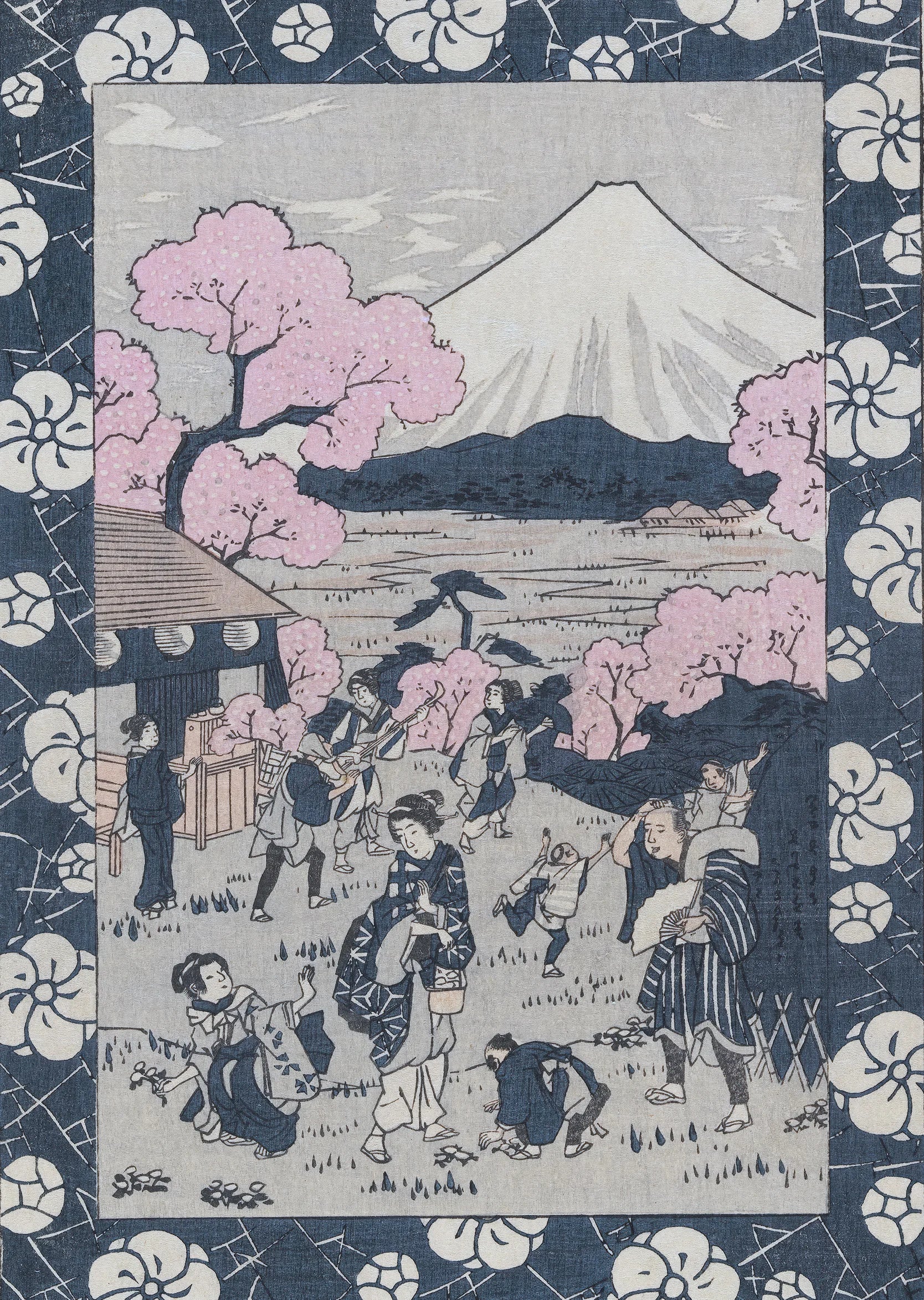 Tea House Near Mount Fuji - Japanese Art Print
