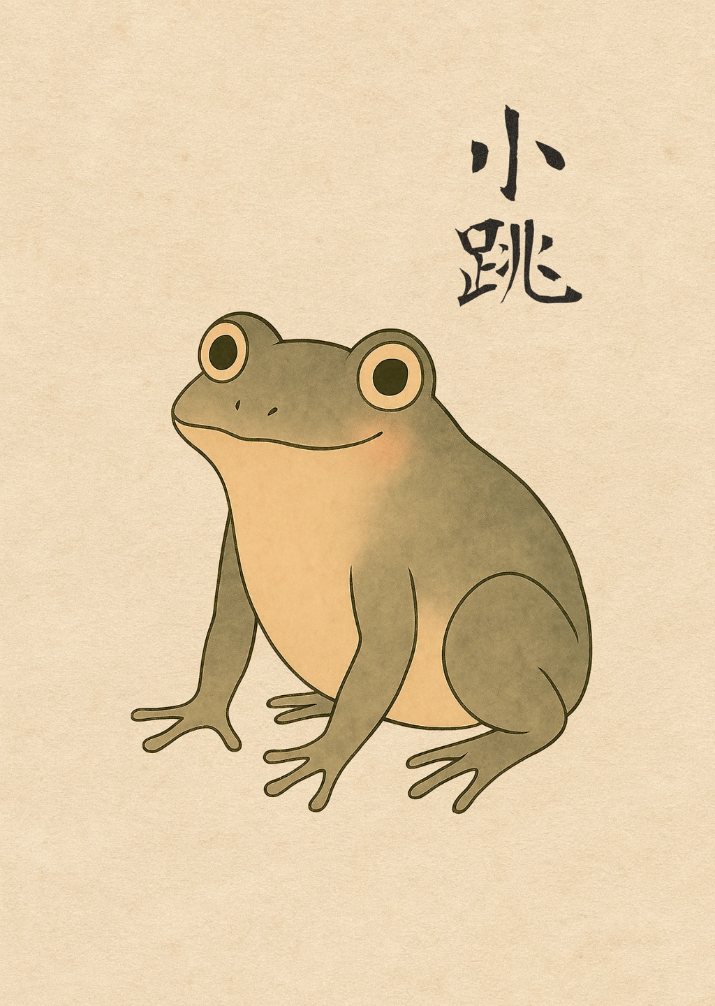 小跳 (Little Leaper) - Japanese Art Print