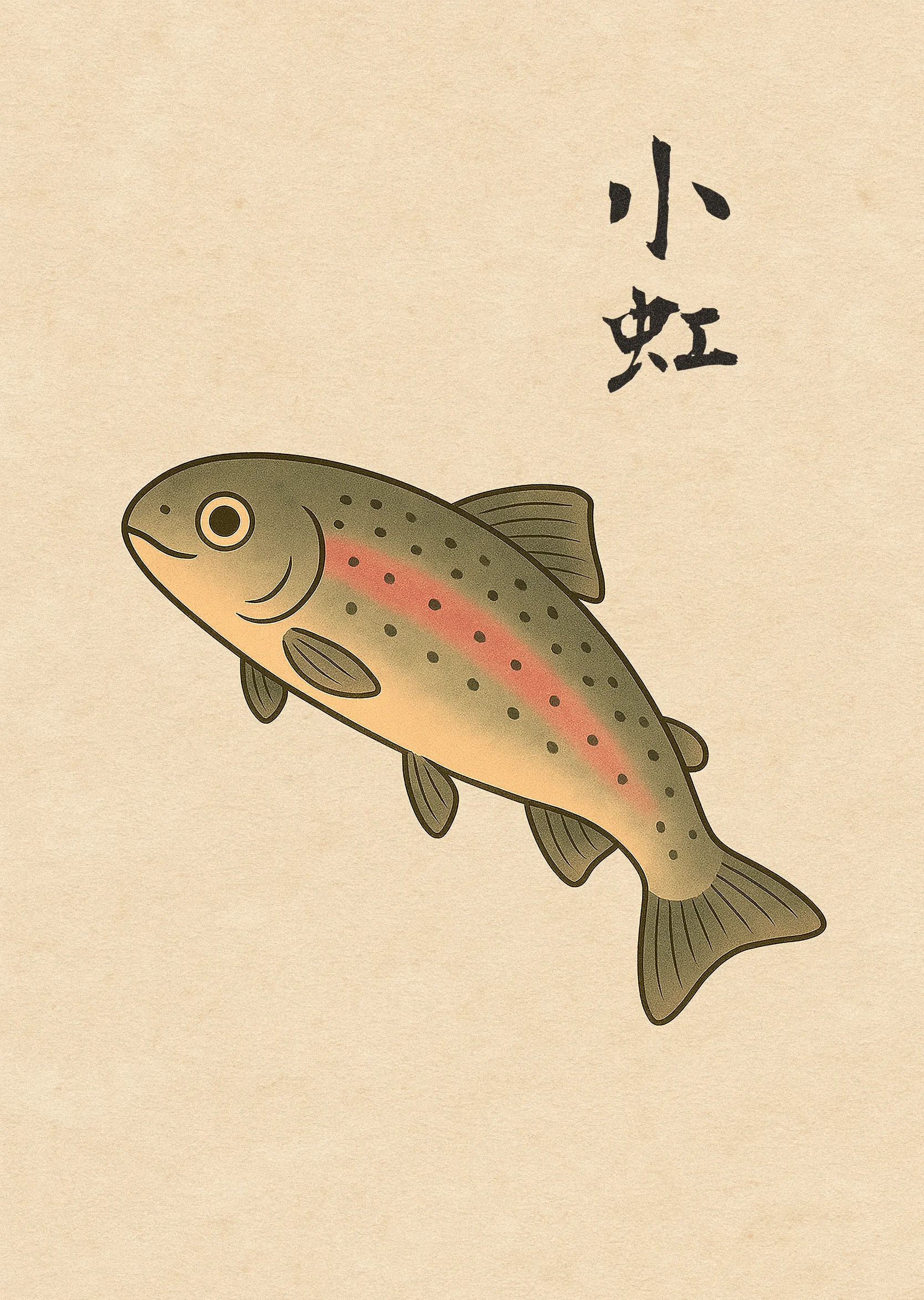 小虹 (Little Rainbow) - Japanese Art Print