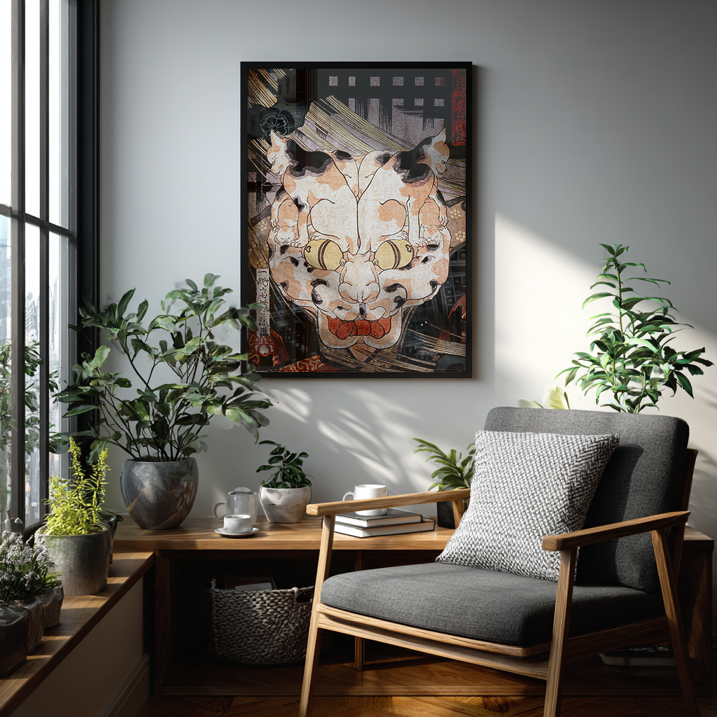 The Supernatural Cat of the Tokaido - Art Print Detail 3