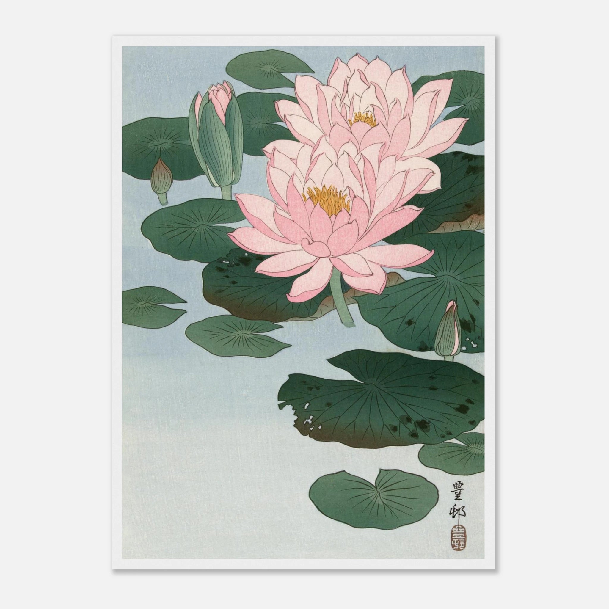 Water Lilies (睡蓮) - Art Print Detail 15