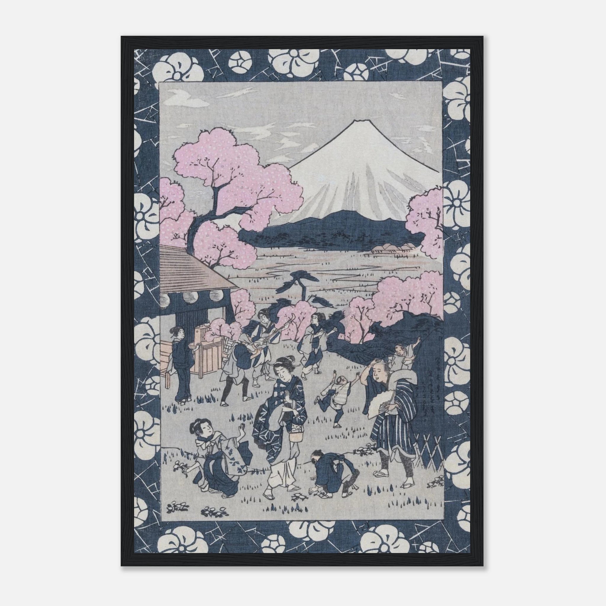 Tea House Near Mount Fuji - Art Print Detail 13