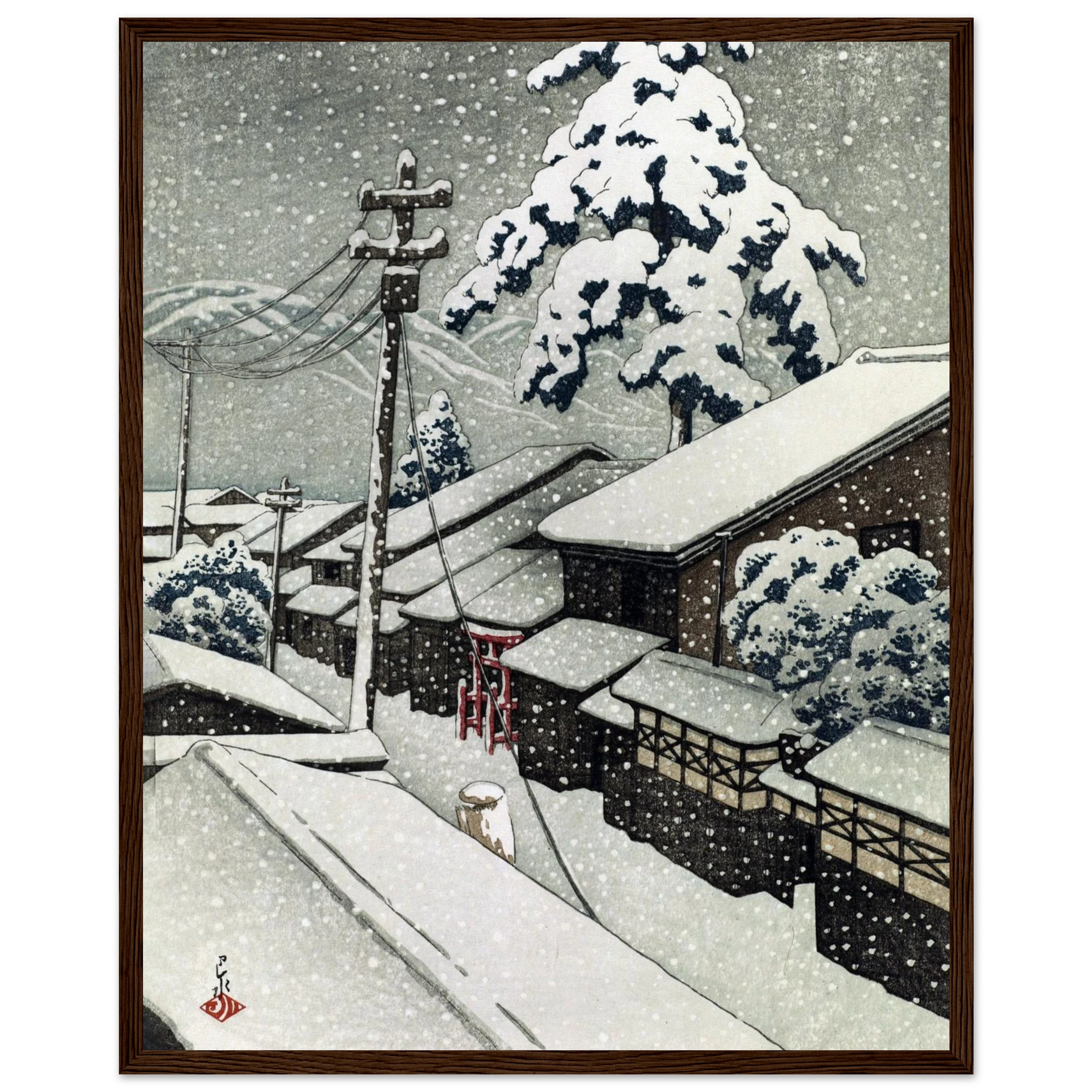 Miyazu in Tango Province - Art Print Detail 16