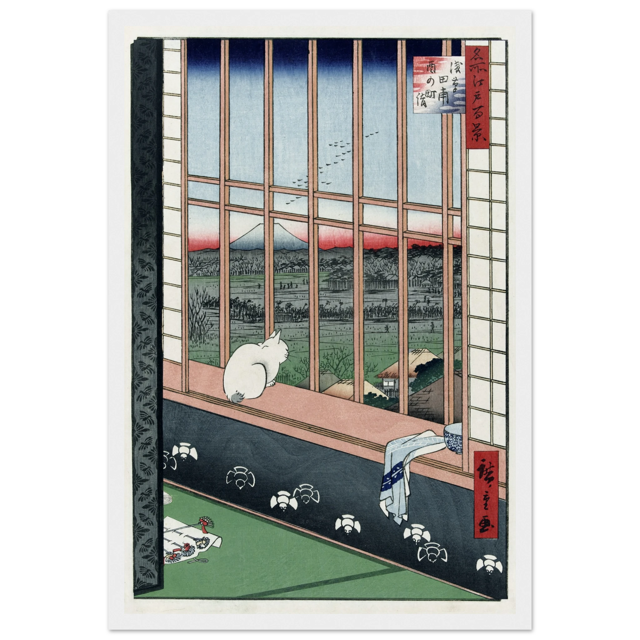 Asakusa Ricefields and Torinomachi Festival - Art Print Detail 2