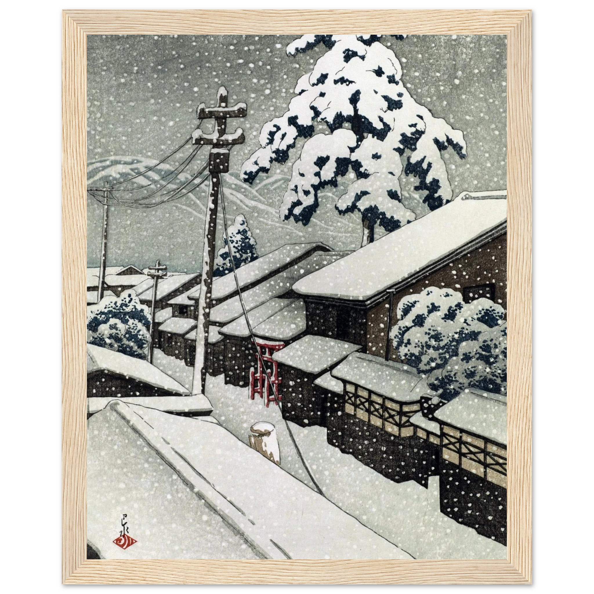 Miyazu in Tango Province - Art Print Detail 11
