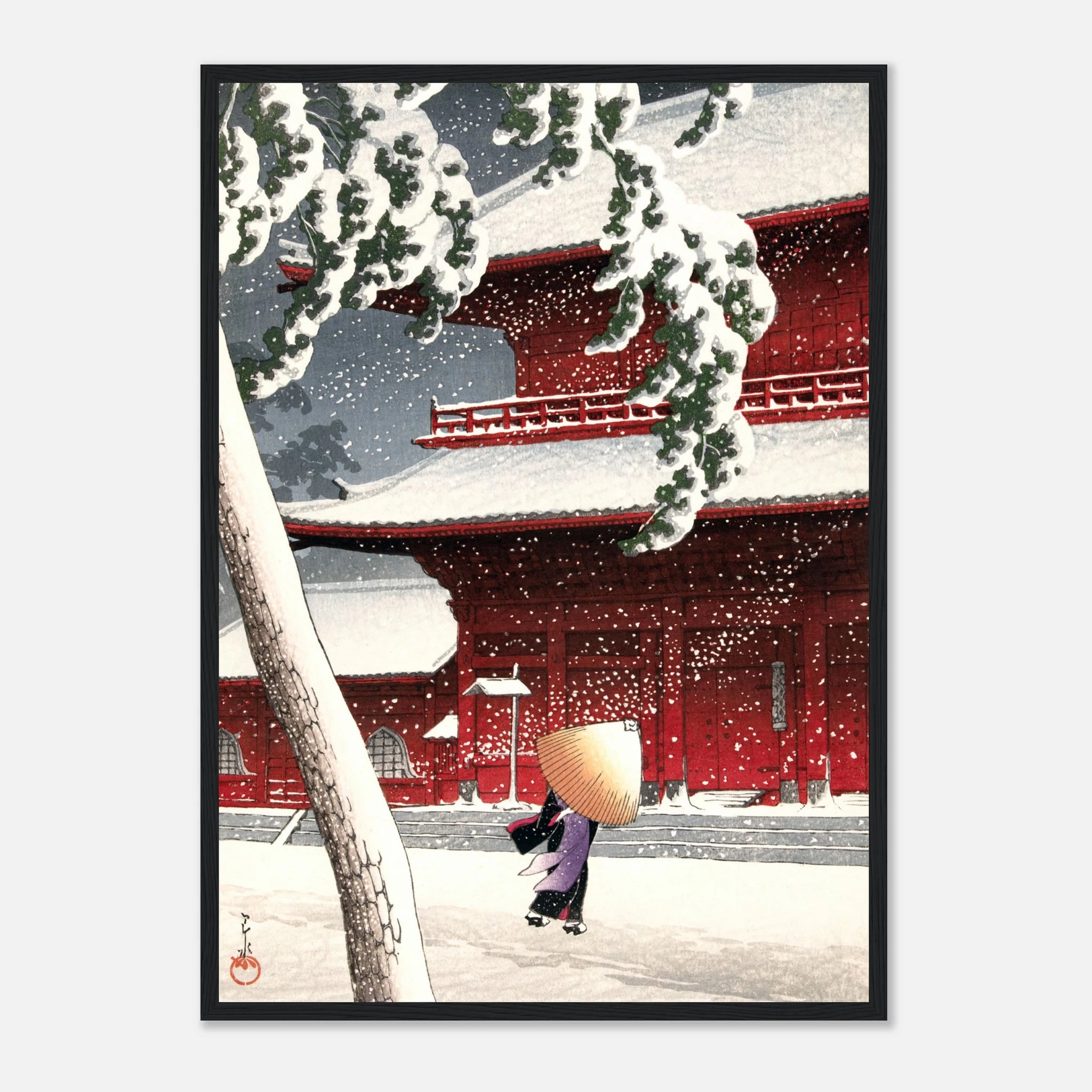 Zōjō-ji Temple in Shiba - Art Print Detail 10