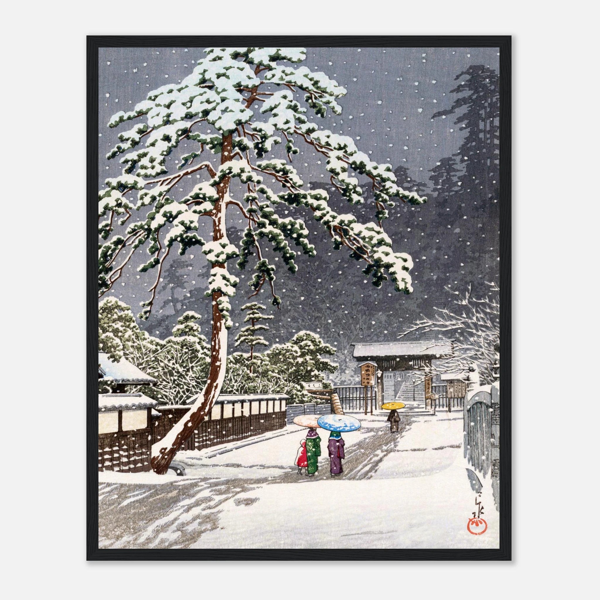 Honmon-ji Temple in Ikegami - Art Print Detail 20