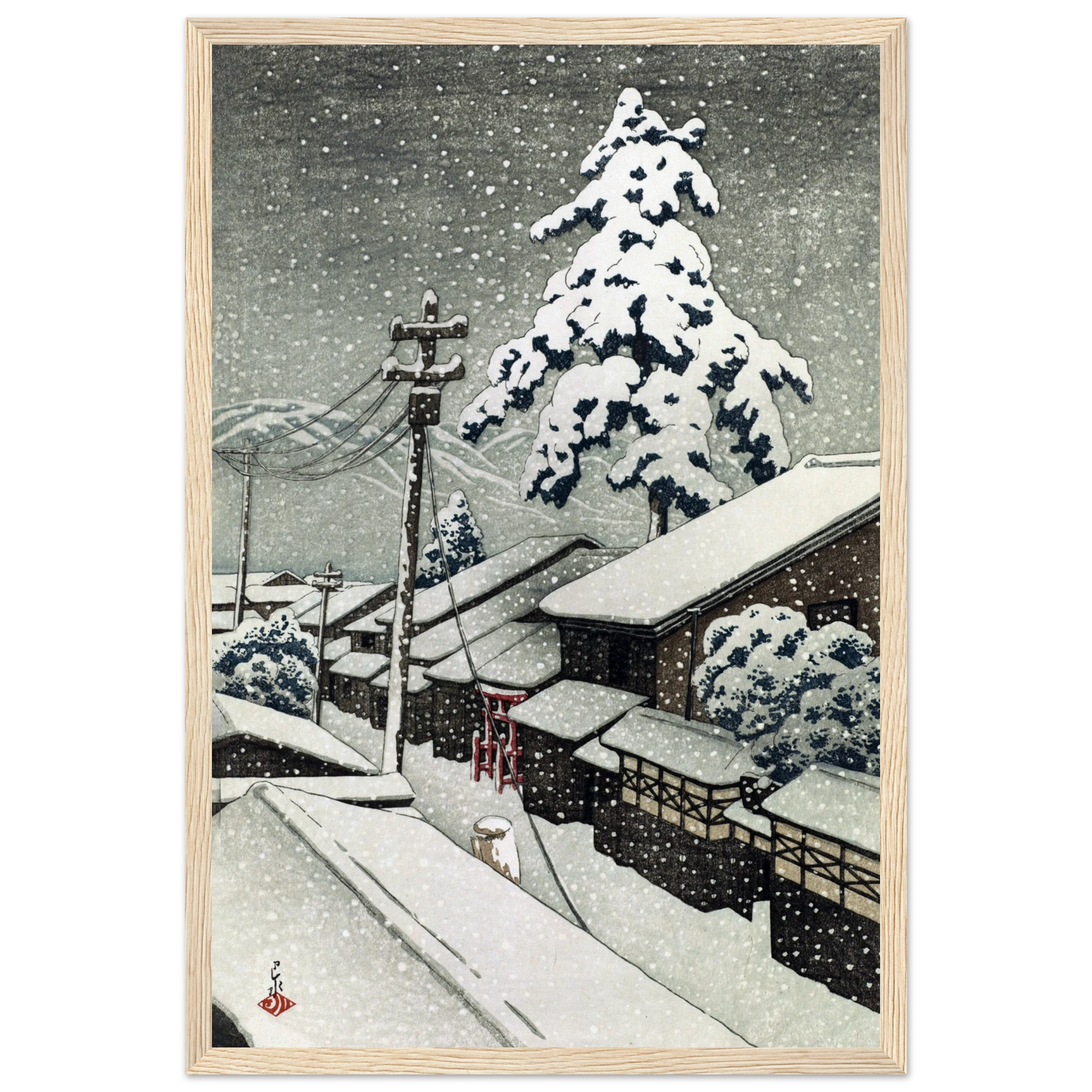 Miyazu in Tango Province - Art Print Detail 3