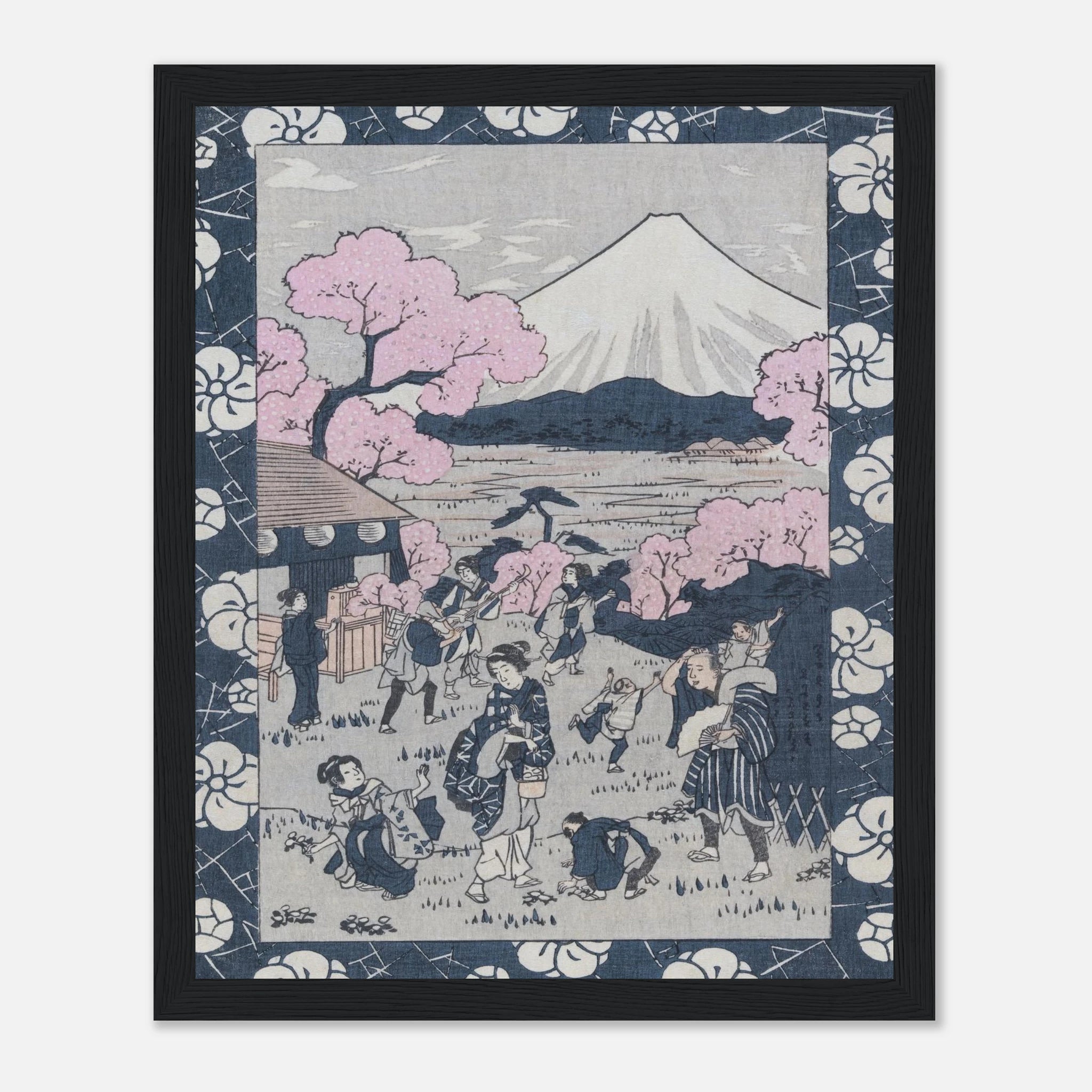 Tea House Near Mount Fuji - Art Print Detail 5