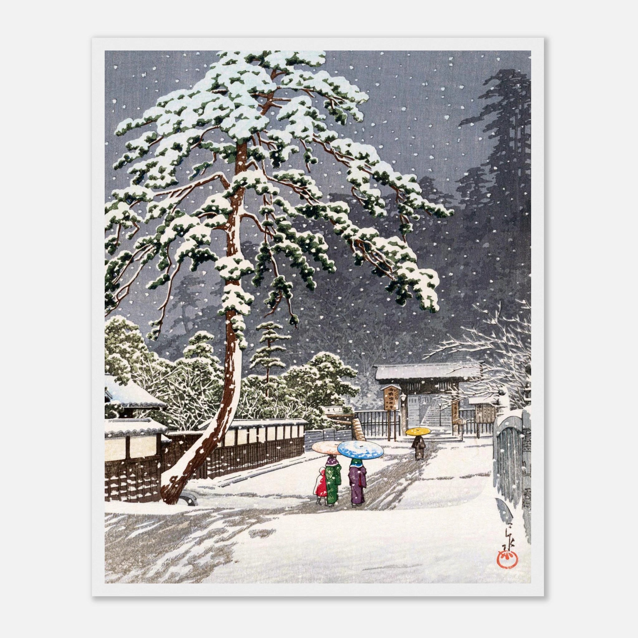 Honmon-ji Temple in Ikegami - Art Print Detail 18