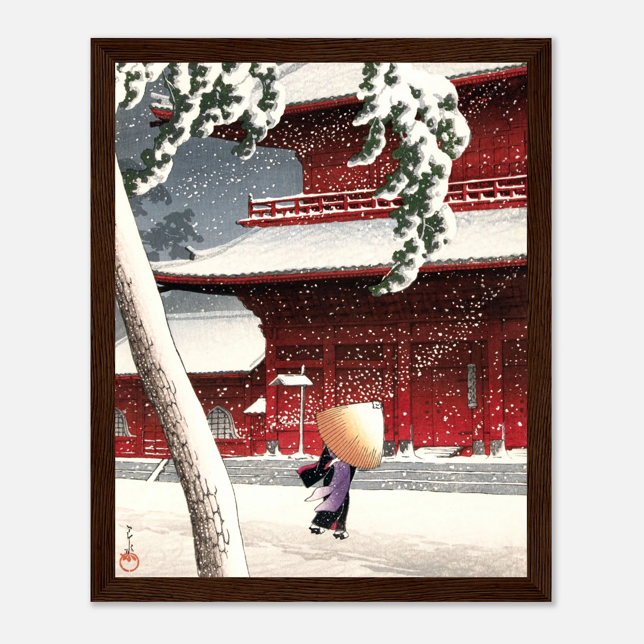 Zōjō-ji Temple in Shiba - Art Print Detail 15
