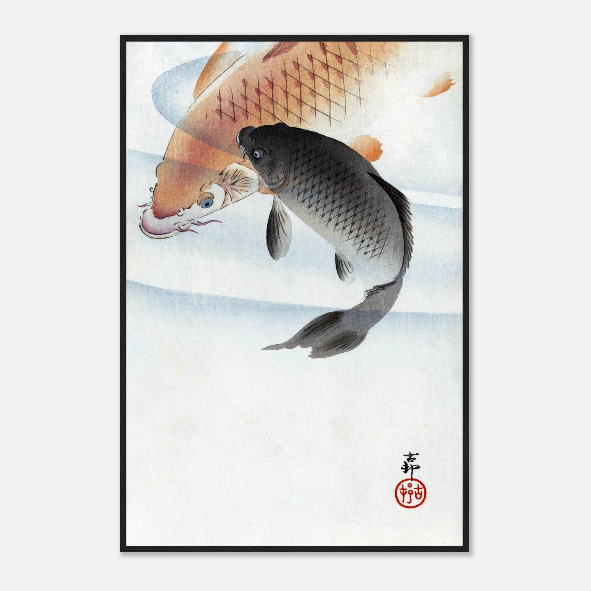 Two Koi Carps - Art Print Detail 10