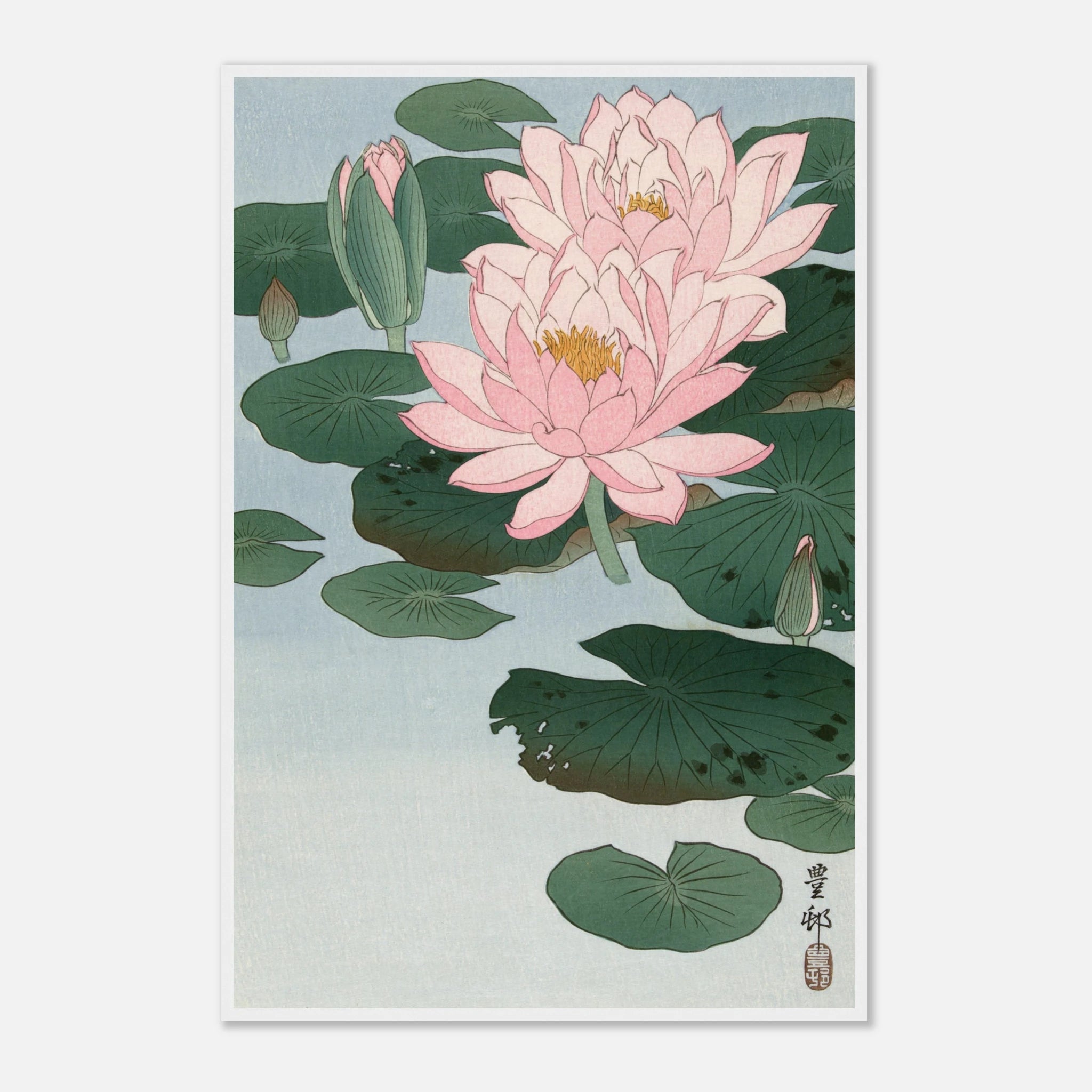 Water Lilies (睡蓮) - Art Print Detail 18