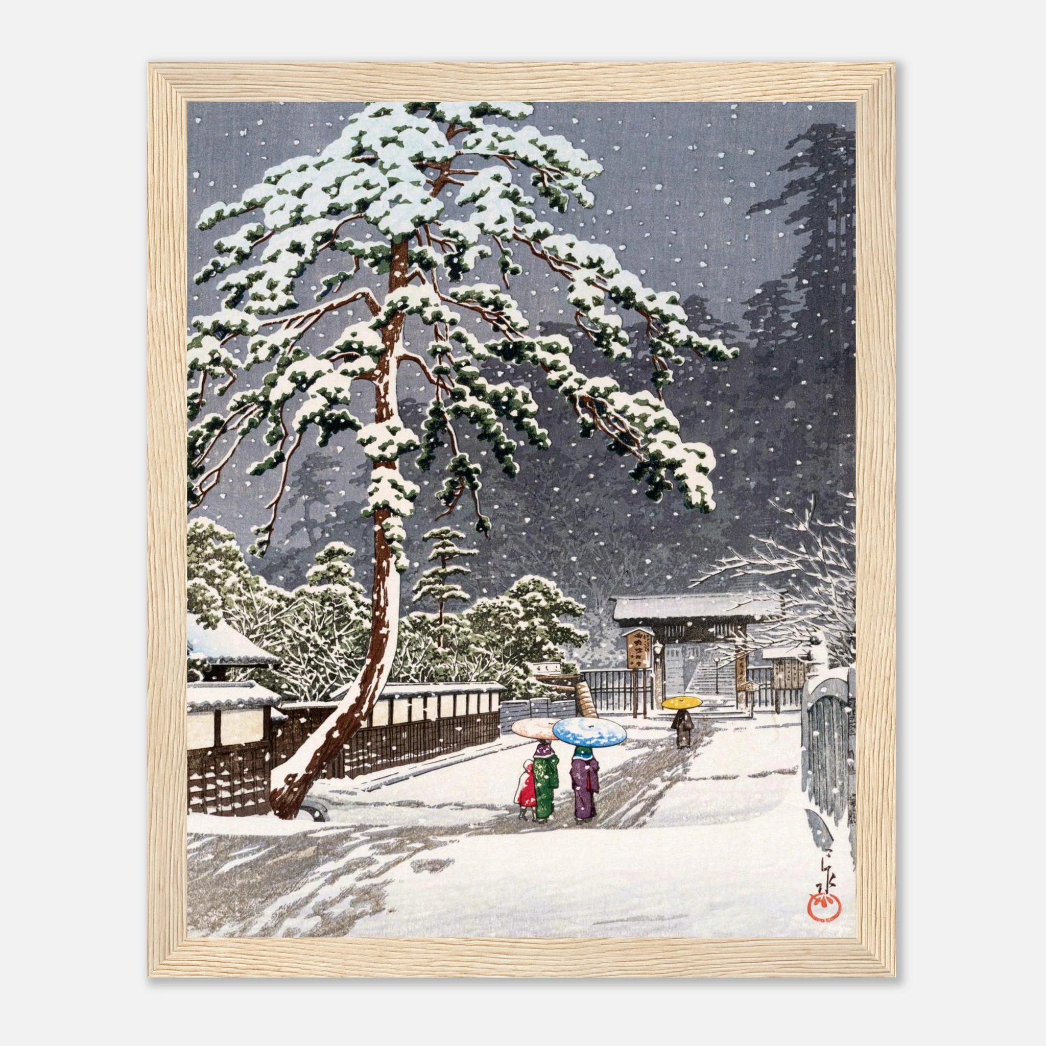 Honmon-ji Temple in Ikegami - Art Print Detail 7