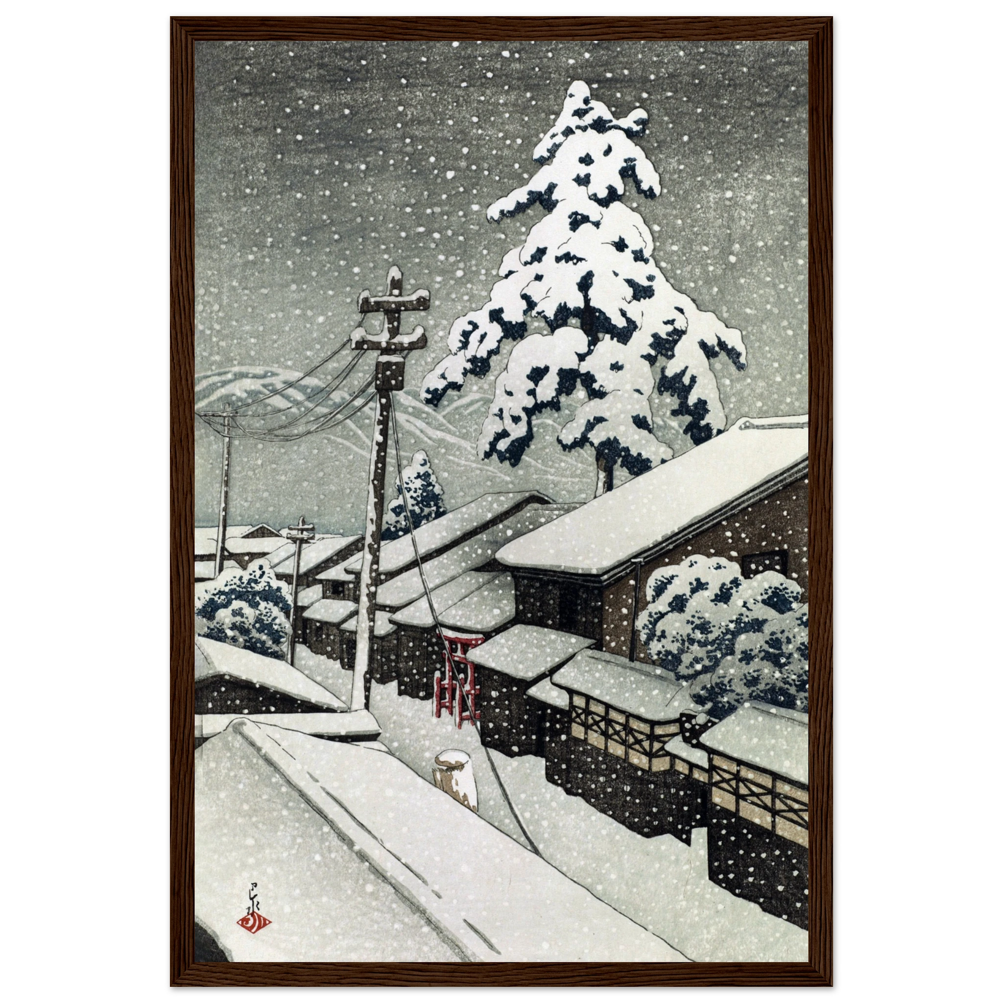 Miyazu in Tango Province - Art Print Detail 19