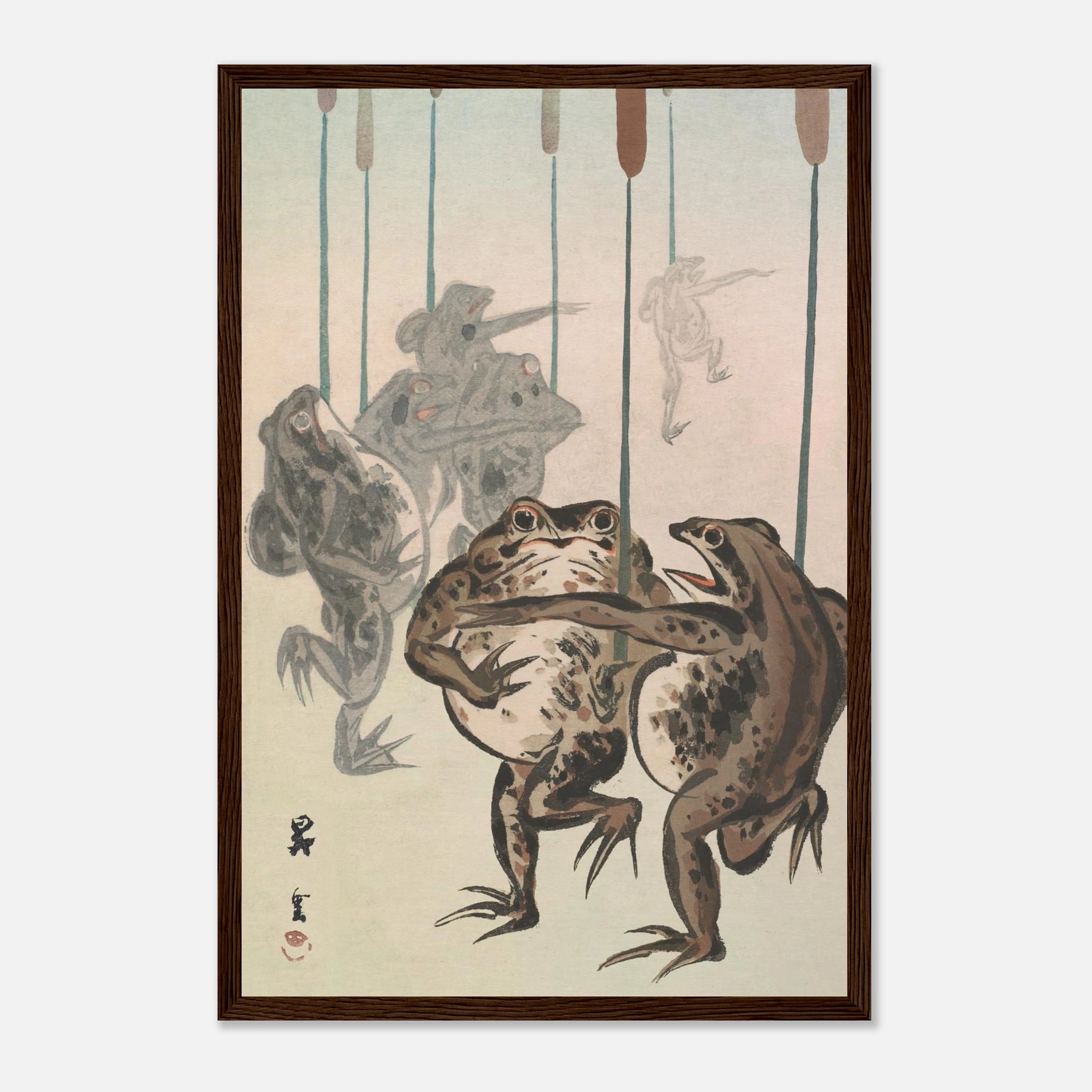 Frog Procession - Art Print Detail 4