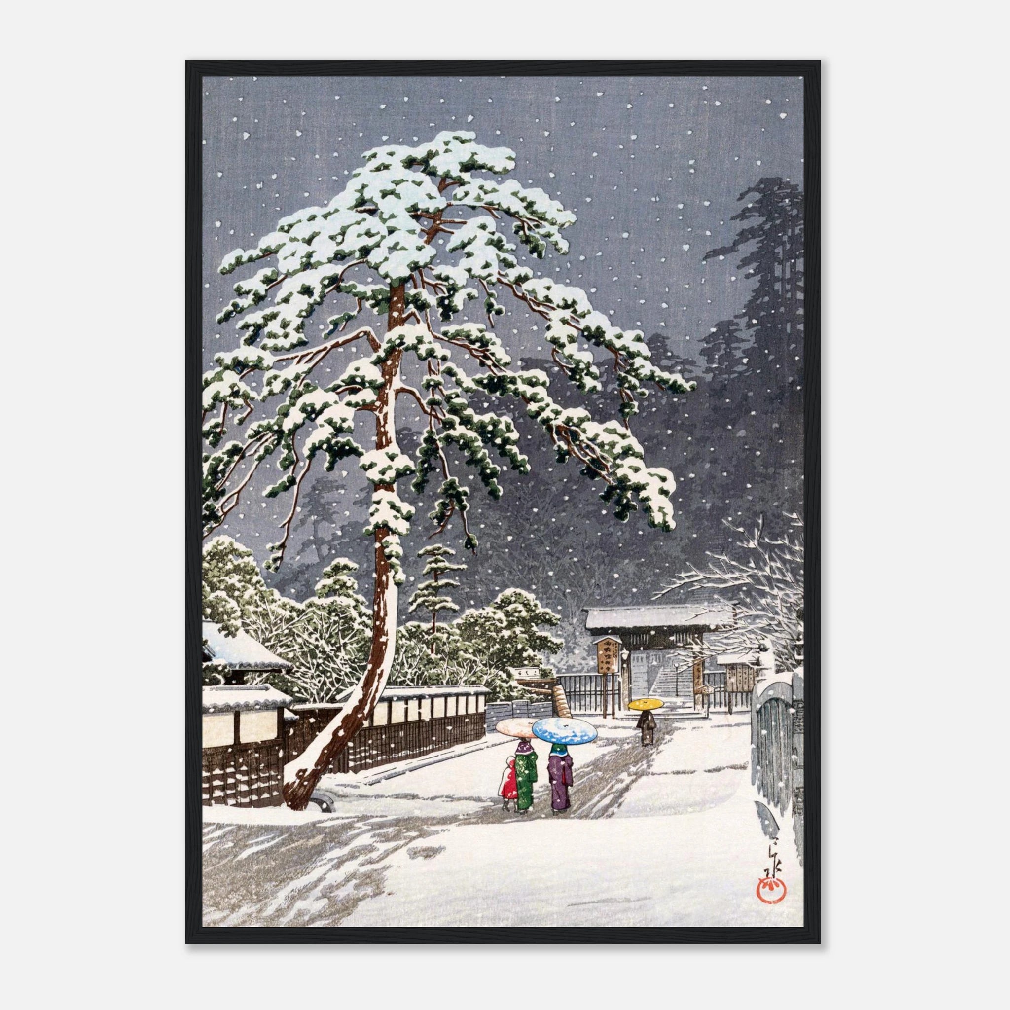 Honmon-ji Temple in Ikegami - Art Print Detail 6