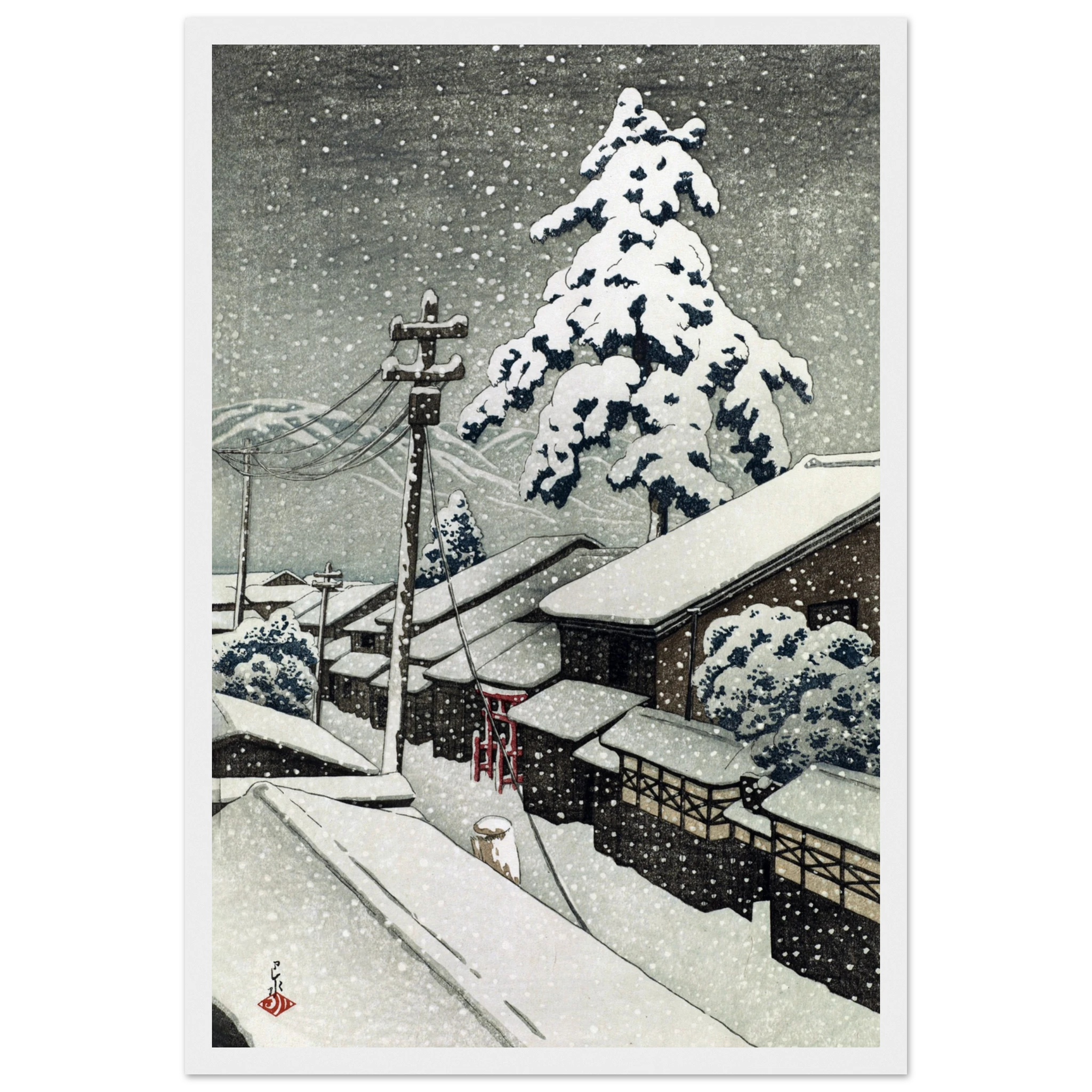 Miyazu in Tango Province - Art Print Detail 12