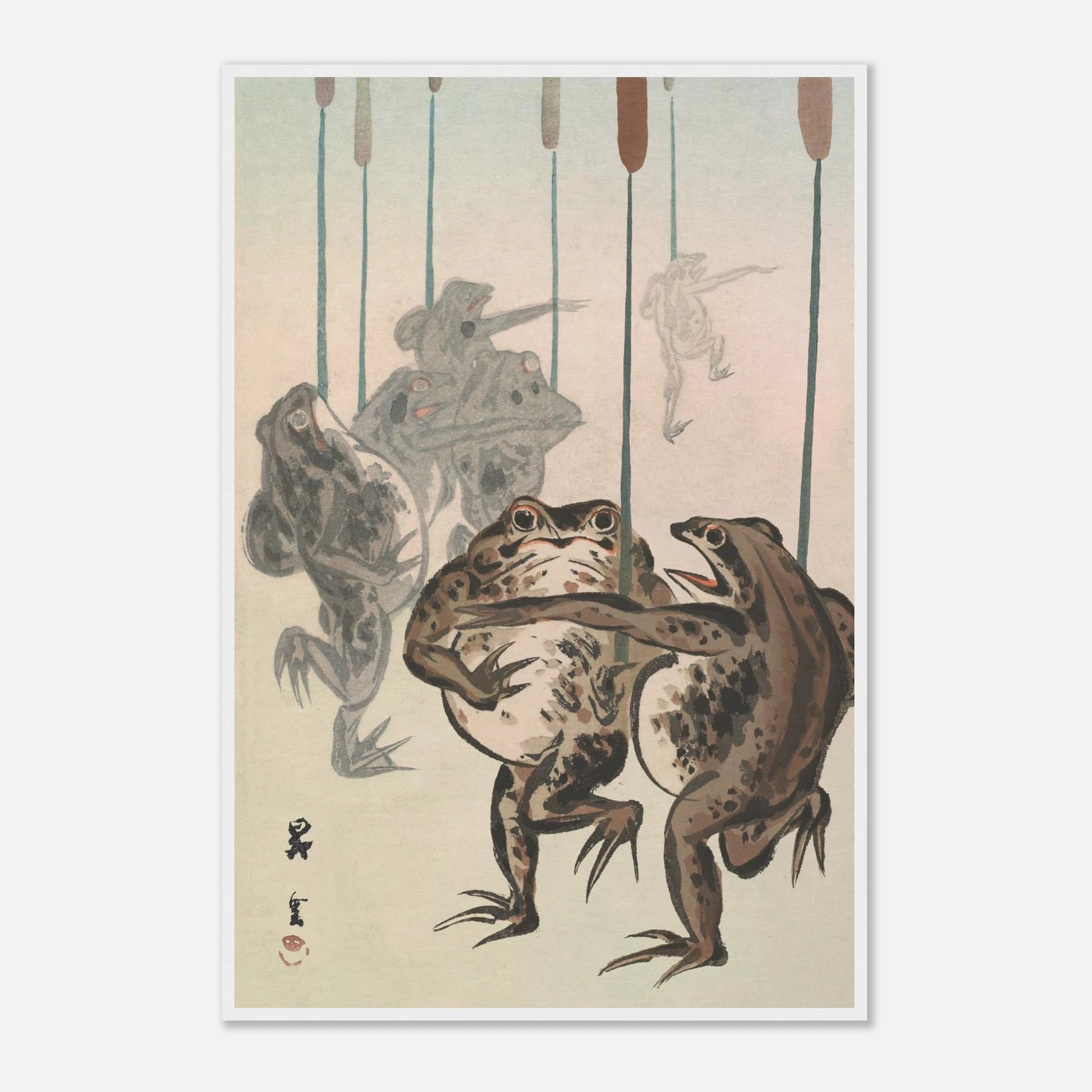 Frog Procession - Art Print Detail 12