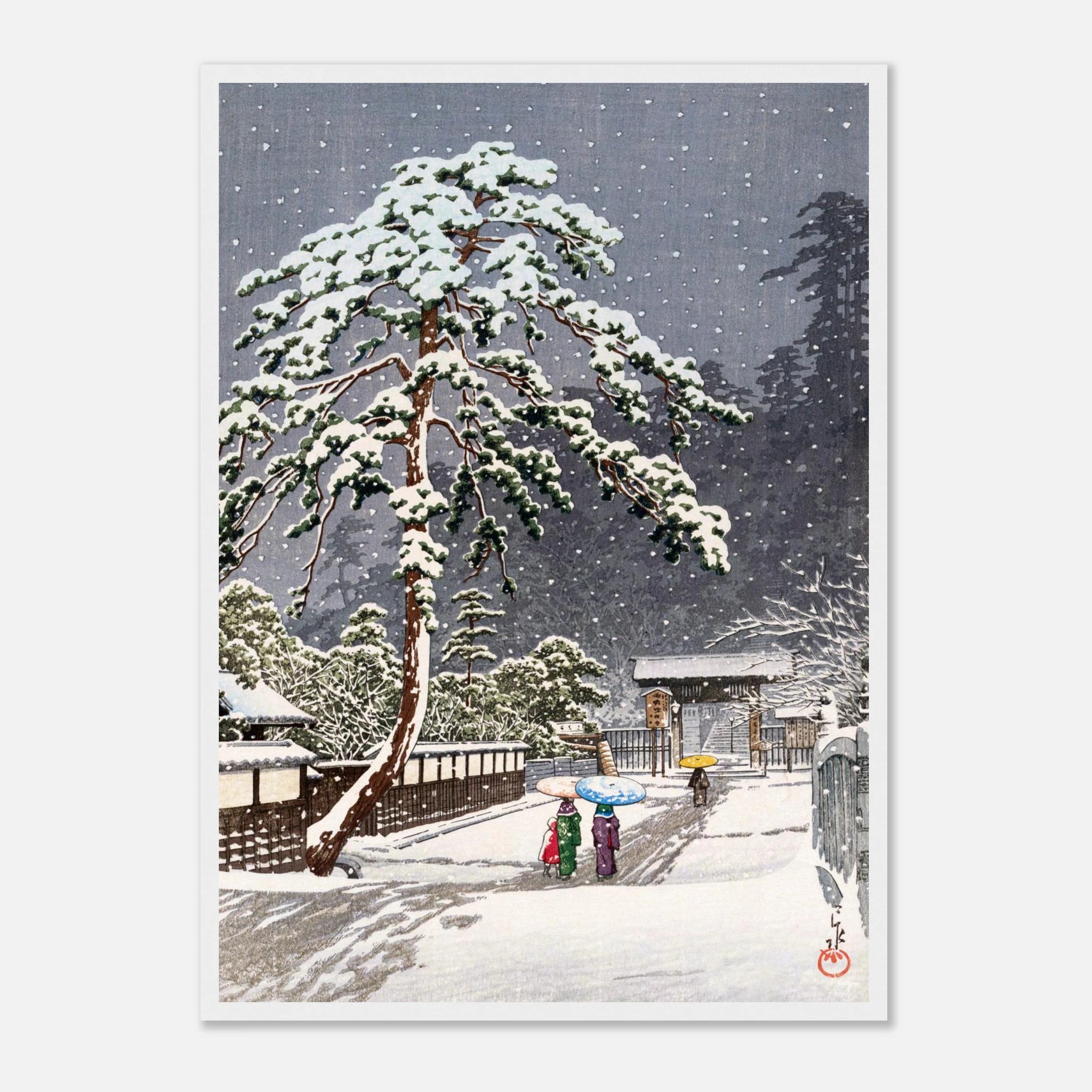 Honmon-ji Temple in Ikegami - Art Print Detail 14