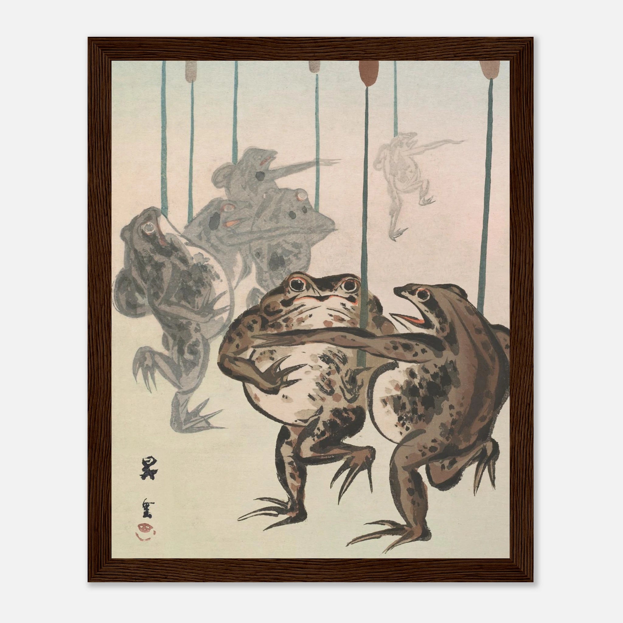Frog Procession - Art Print Detail 3