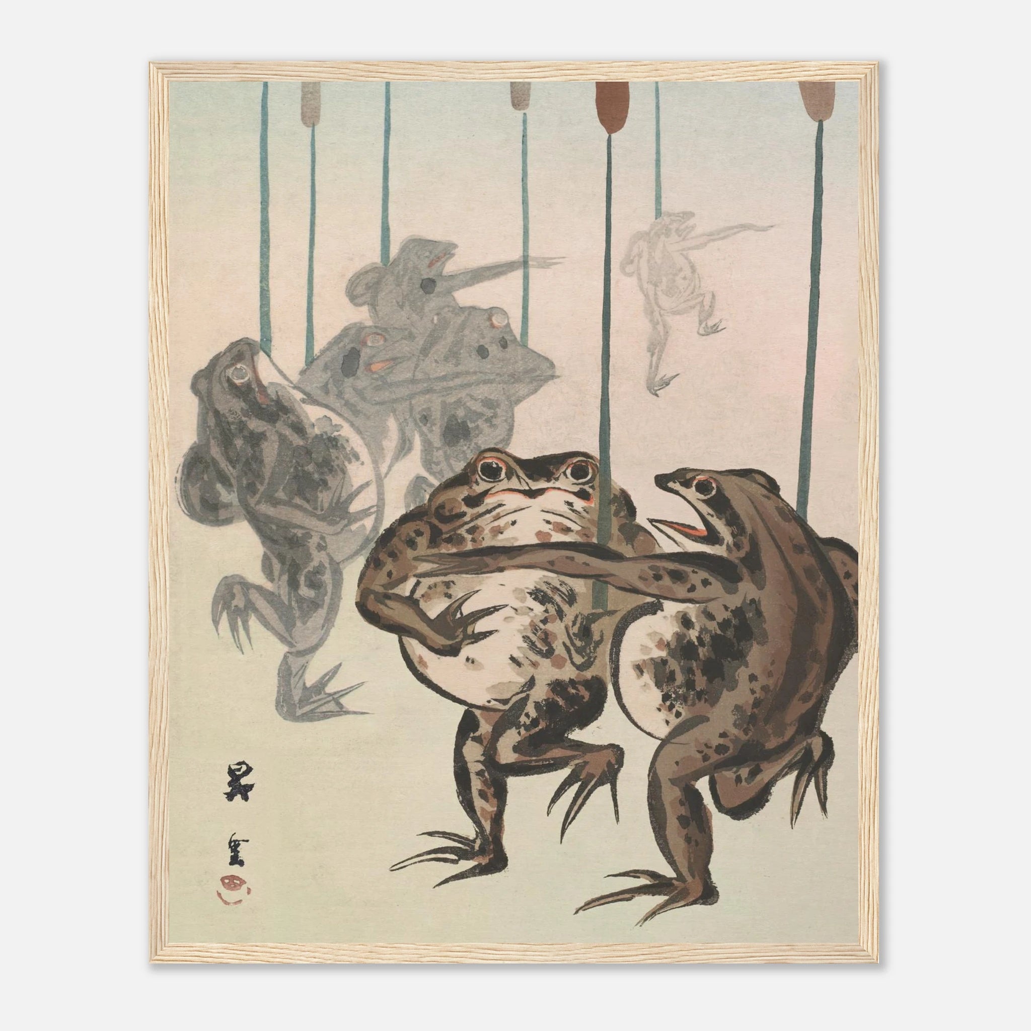 Frog Procession - Art Print Detail 8