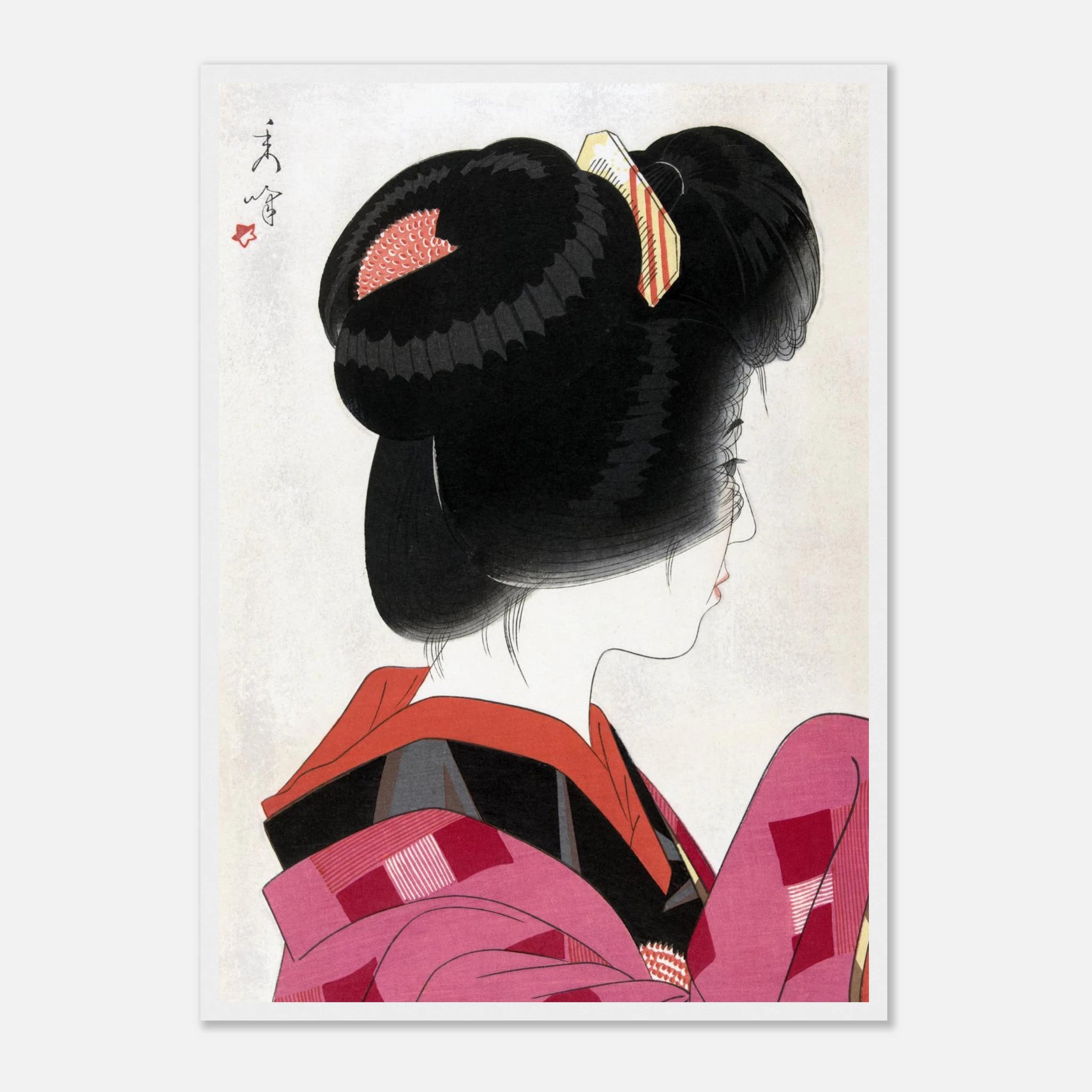 Red Collar - Art Print Detail 14