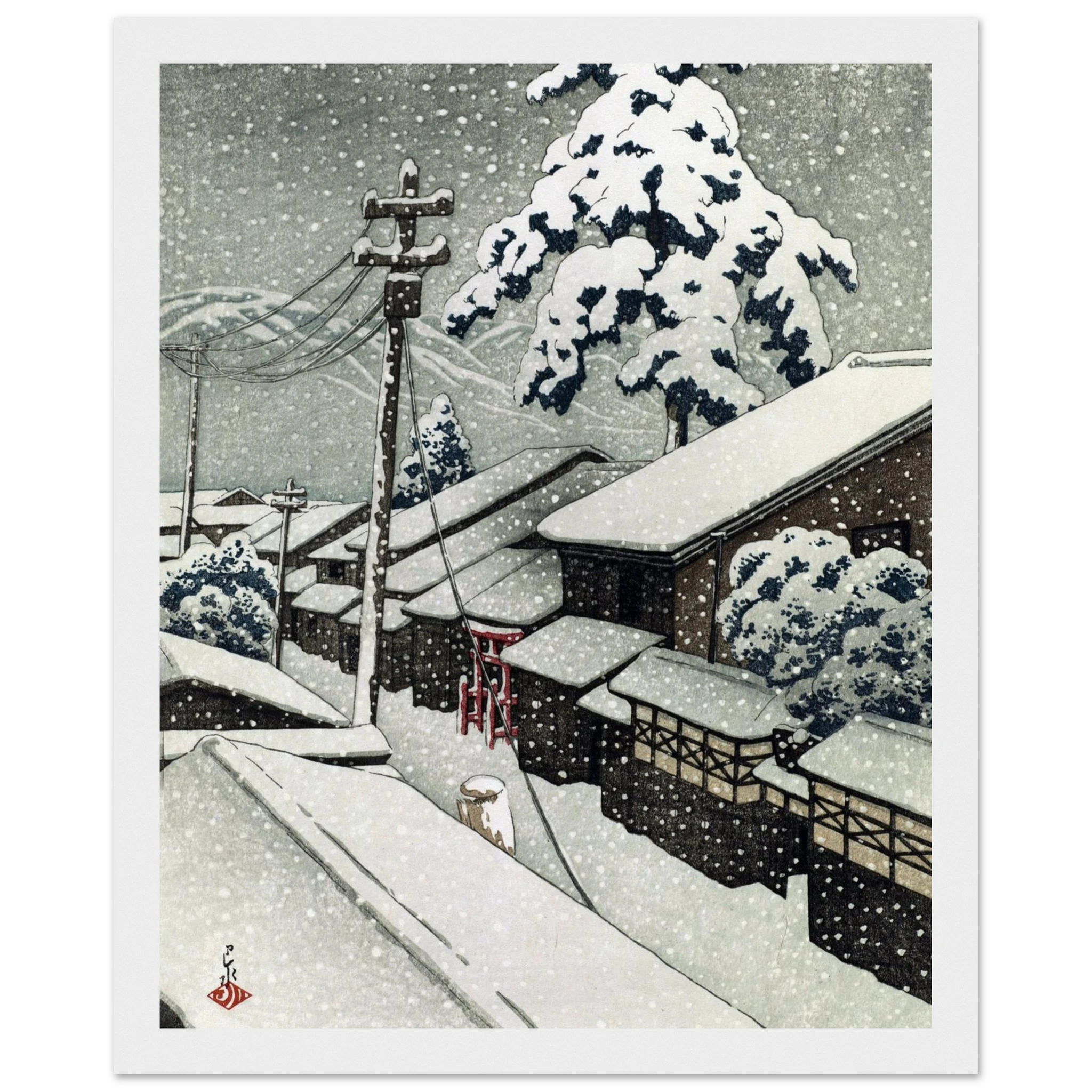 Miyazu in Tango Province - Japanese Art Print