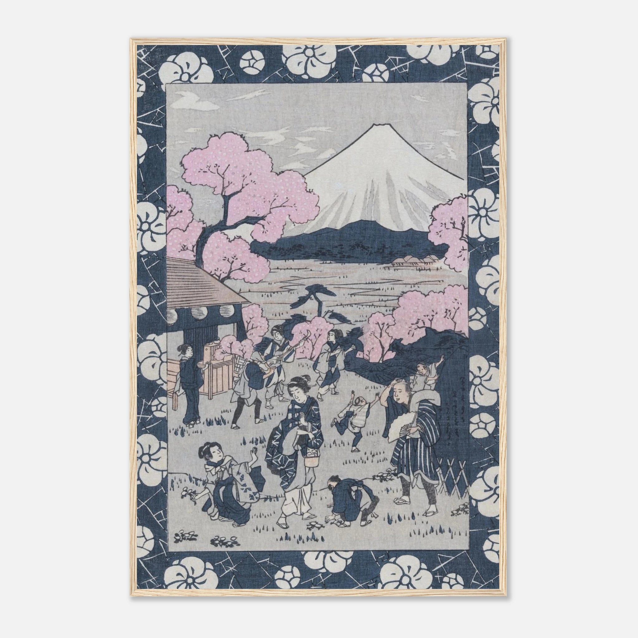 Tea House Near Mount Fuji - Art Print Detail 10