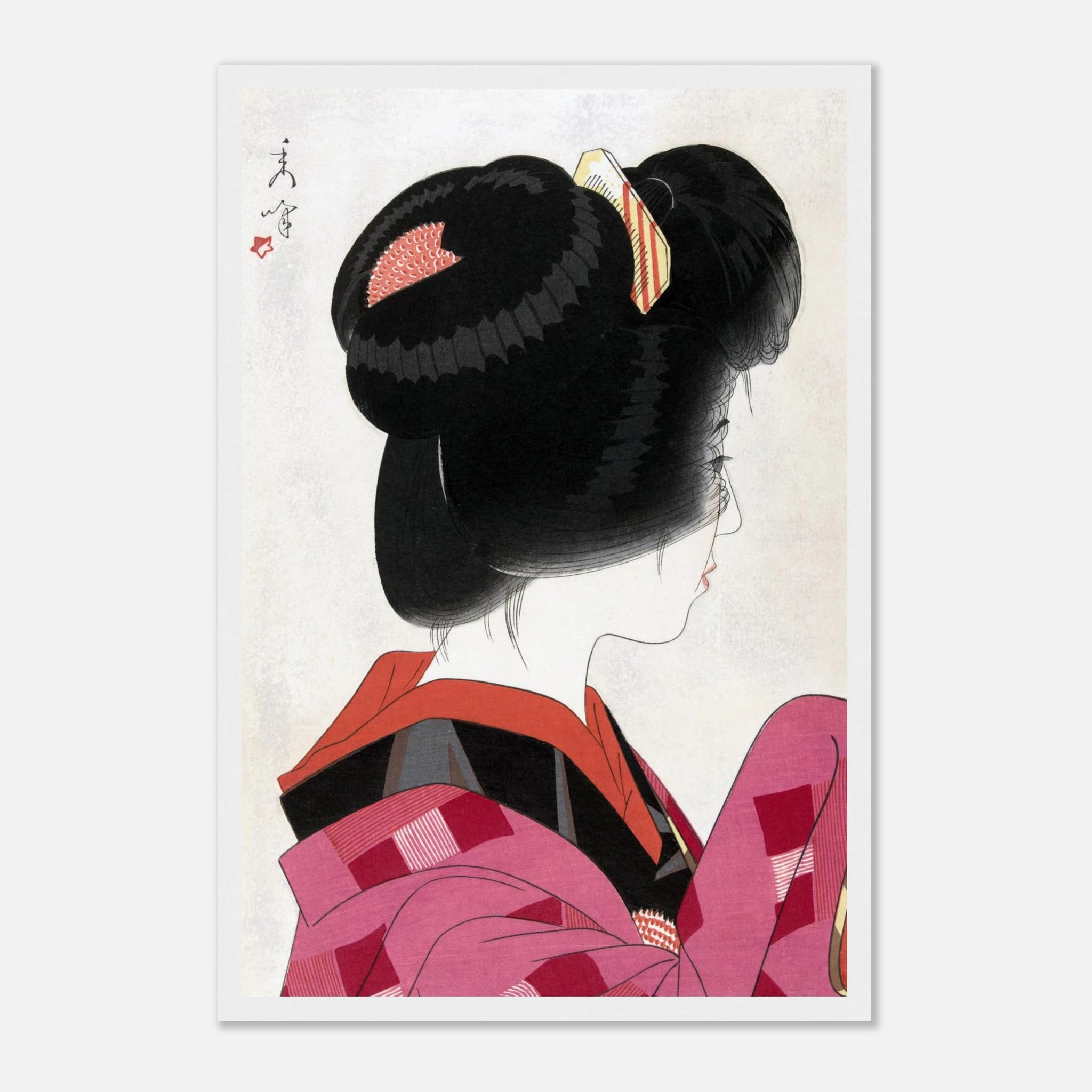 Red Collar - Art Print Detail 2