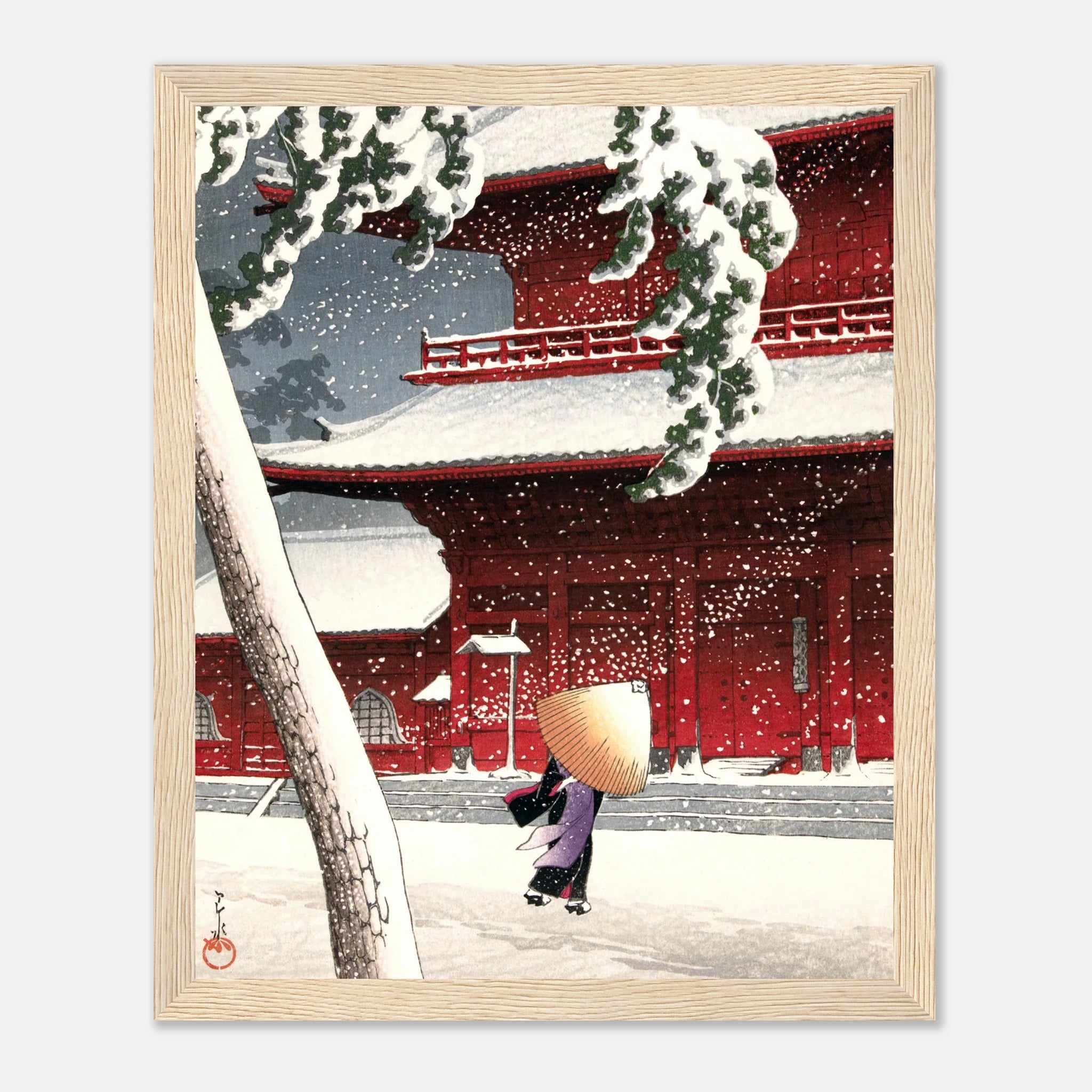 Zōjō-ji Temple in Shiba - Art Print Detail 14