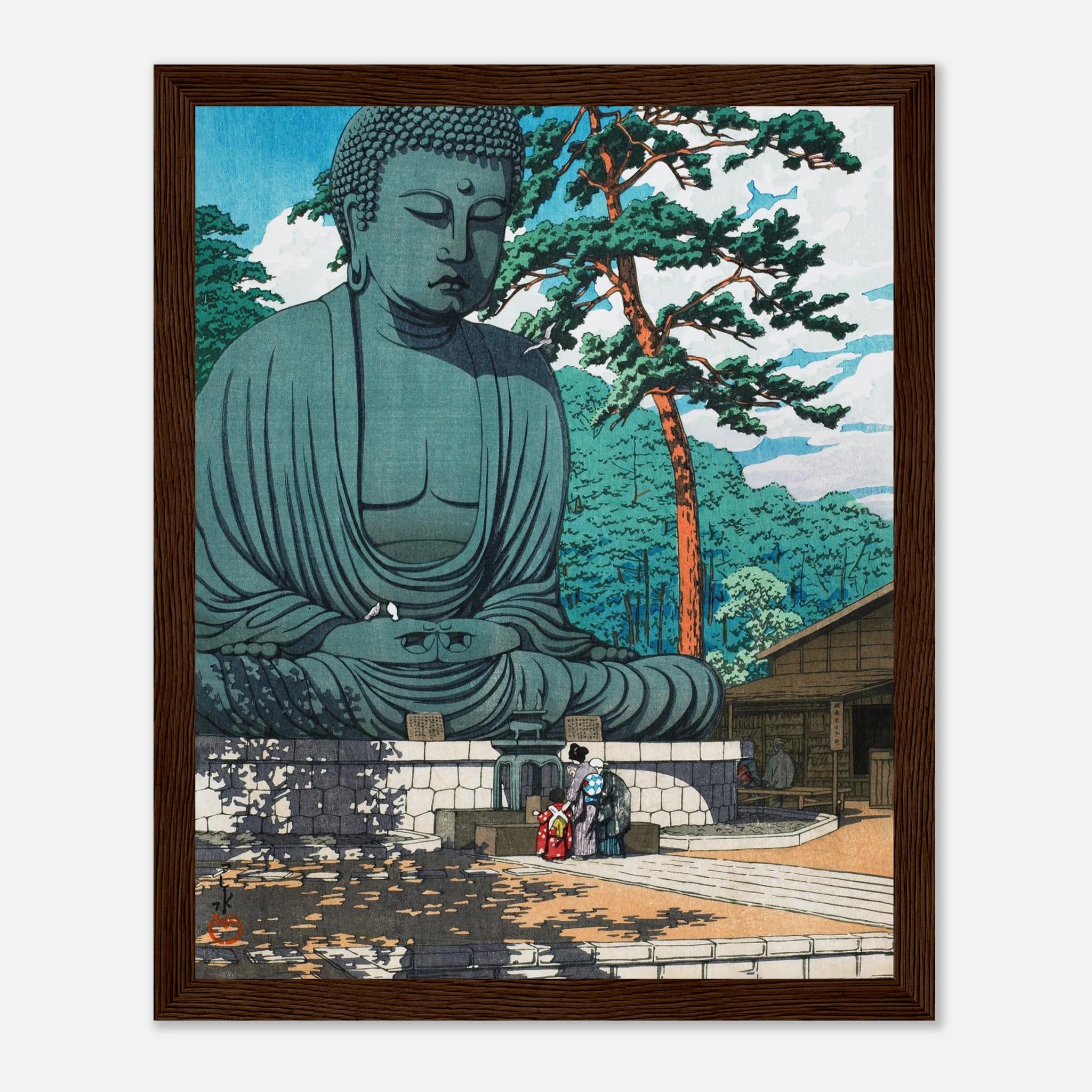 The Great Buddha at Kamakura - Art Print Detail 17