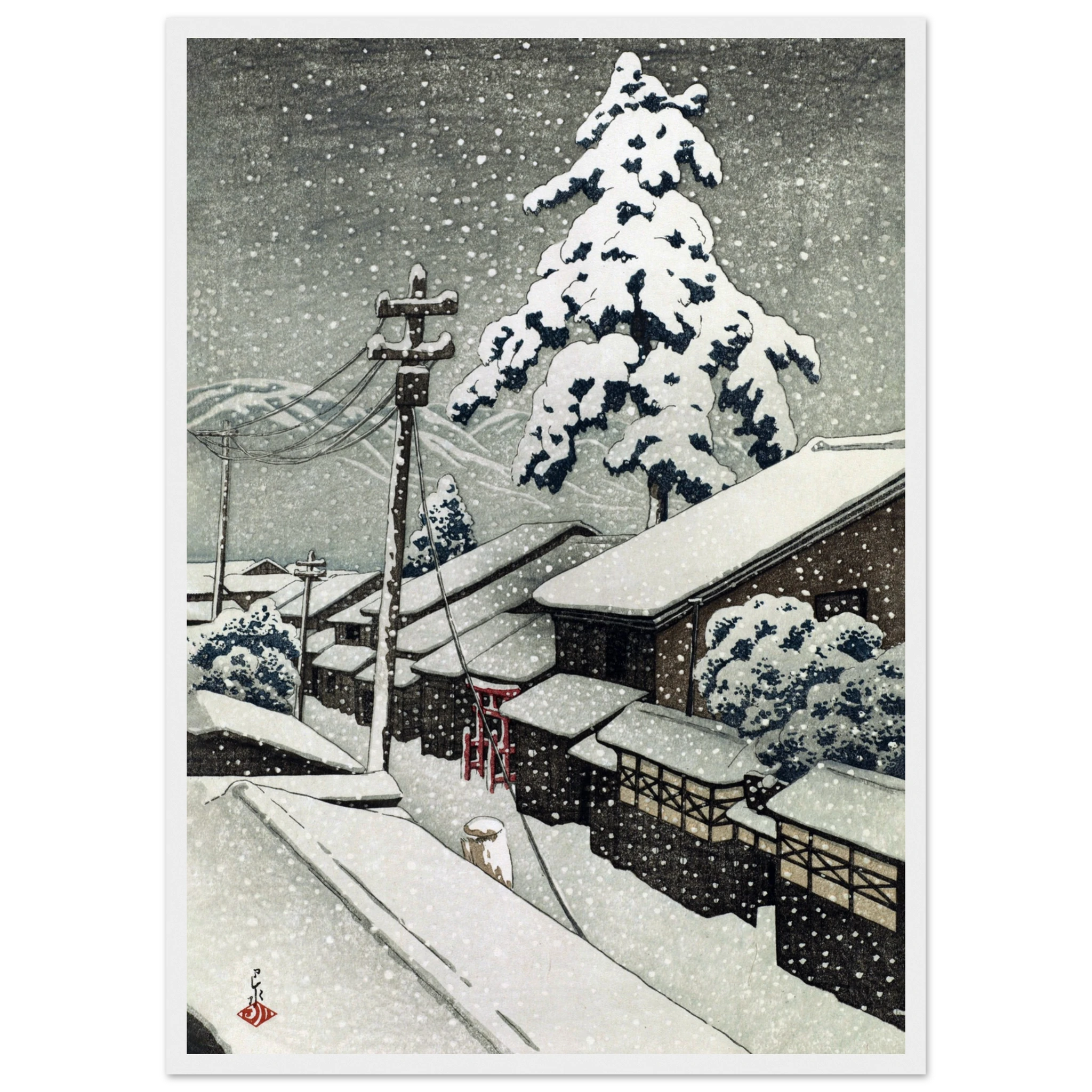 Miyazu in Tango Province - Art Print Detail 14