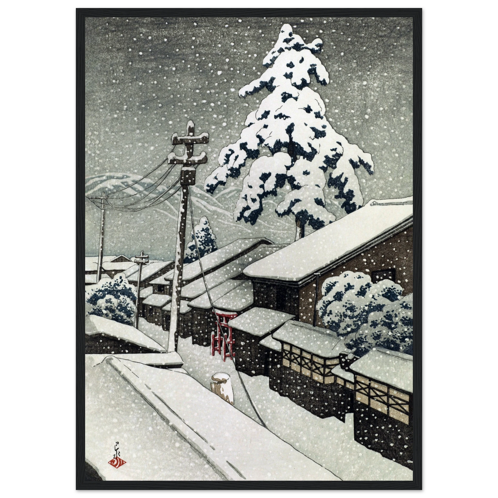 Miyazu in Tango Province - Art Print Detail 5