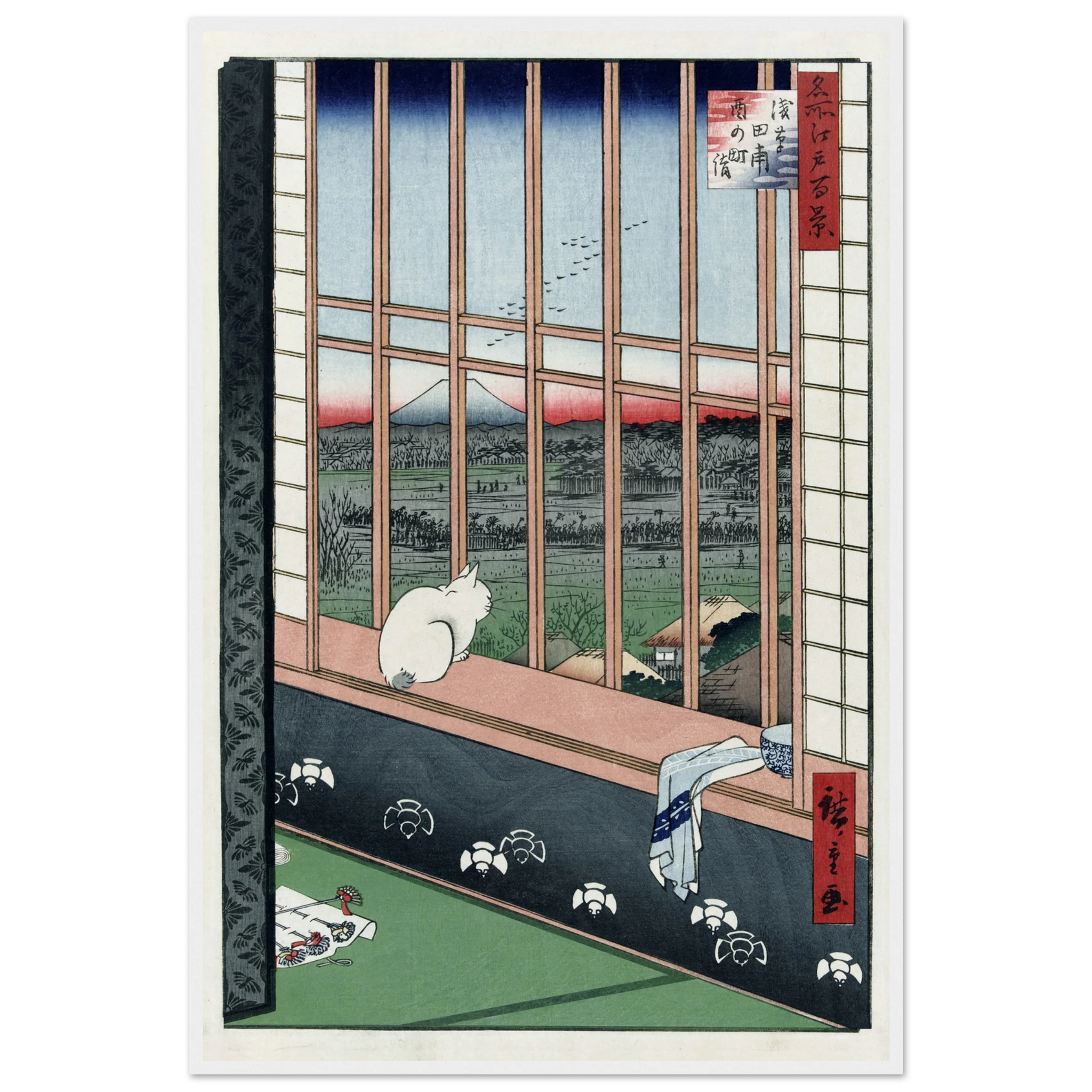 Asakusa Ricefields and Torinomachi Festival - Art Print Detail 6