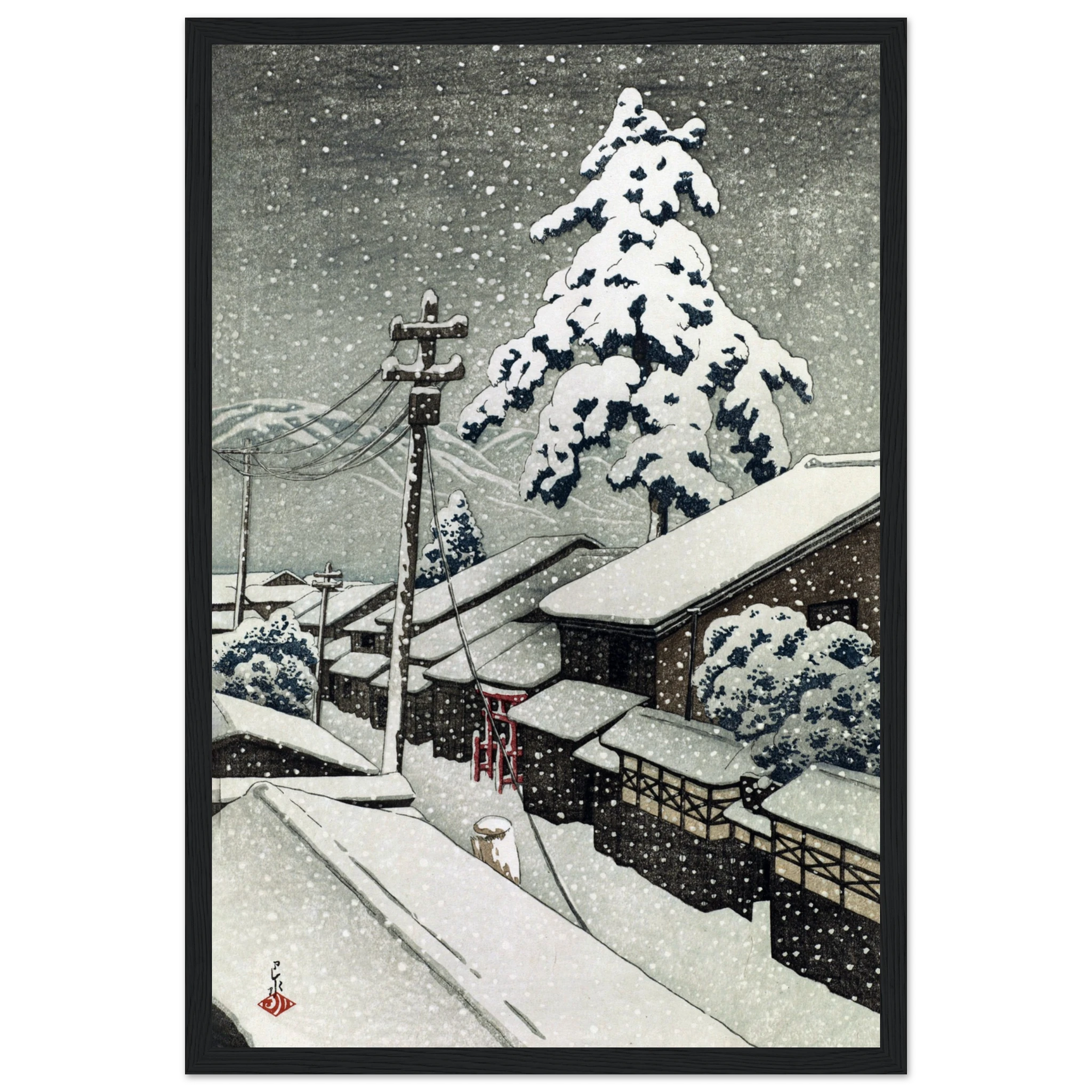 Miyazu in Tango Province - Art Print Detail 4