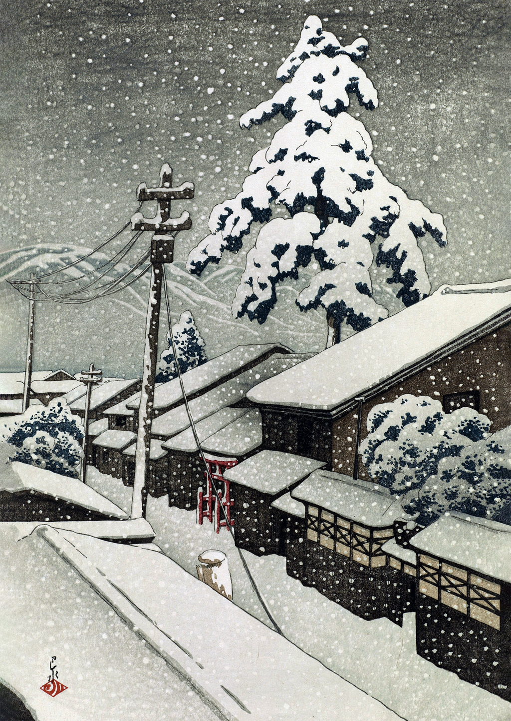 Miyazu in Tango Province - Japanese Art Print